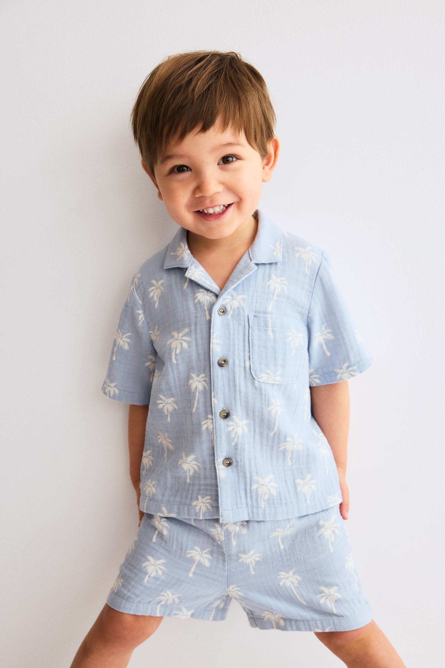 Bộ 2 món - Màu xanh dương nhạt/Cây cọ/Màu xanh tím than/Mỏ neo - 5