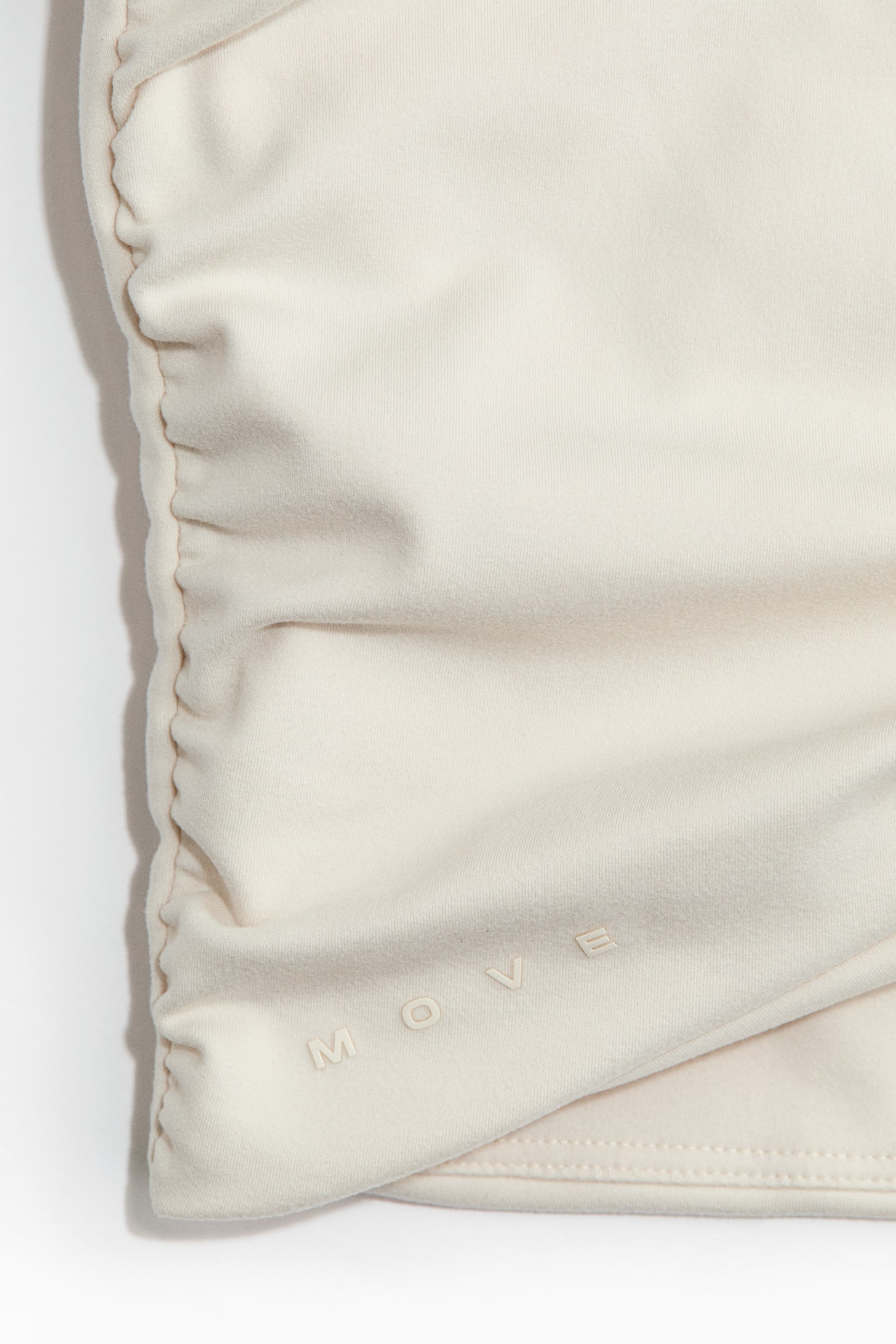 Женский топ H&M Twist-Detail Tank Top with SoftMove™, цвет: Слоновая кость — фото 8