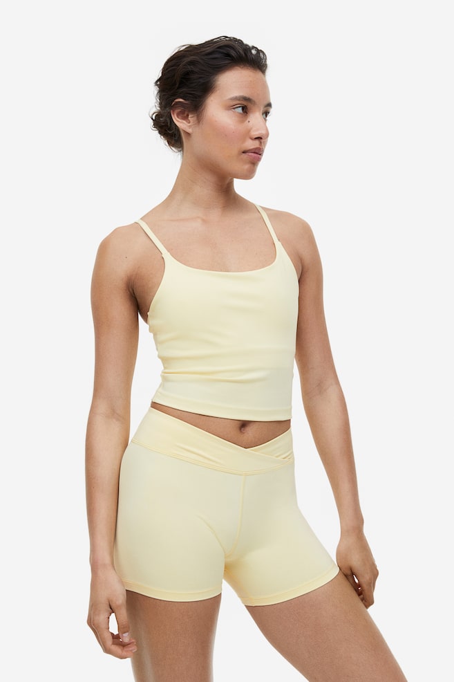 DryMove™ Cropped sports vest top - Light yellow/Black/Light khaki green/Pink/dc/dc/dc - 1