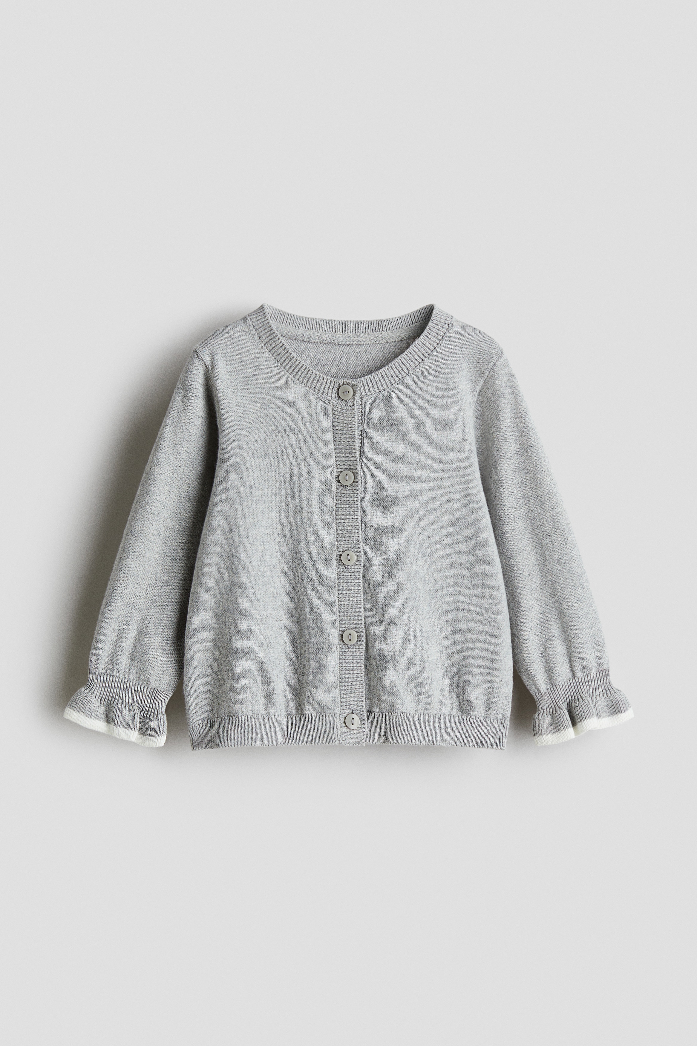 Bambino - Grigio Cardigan in cotone - Size: 104 (3-4Y)  - H&M