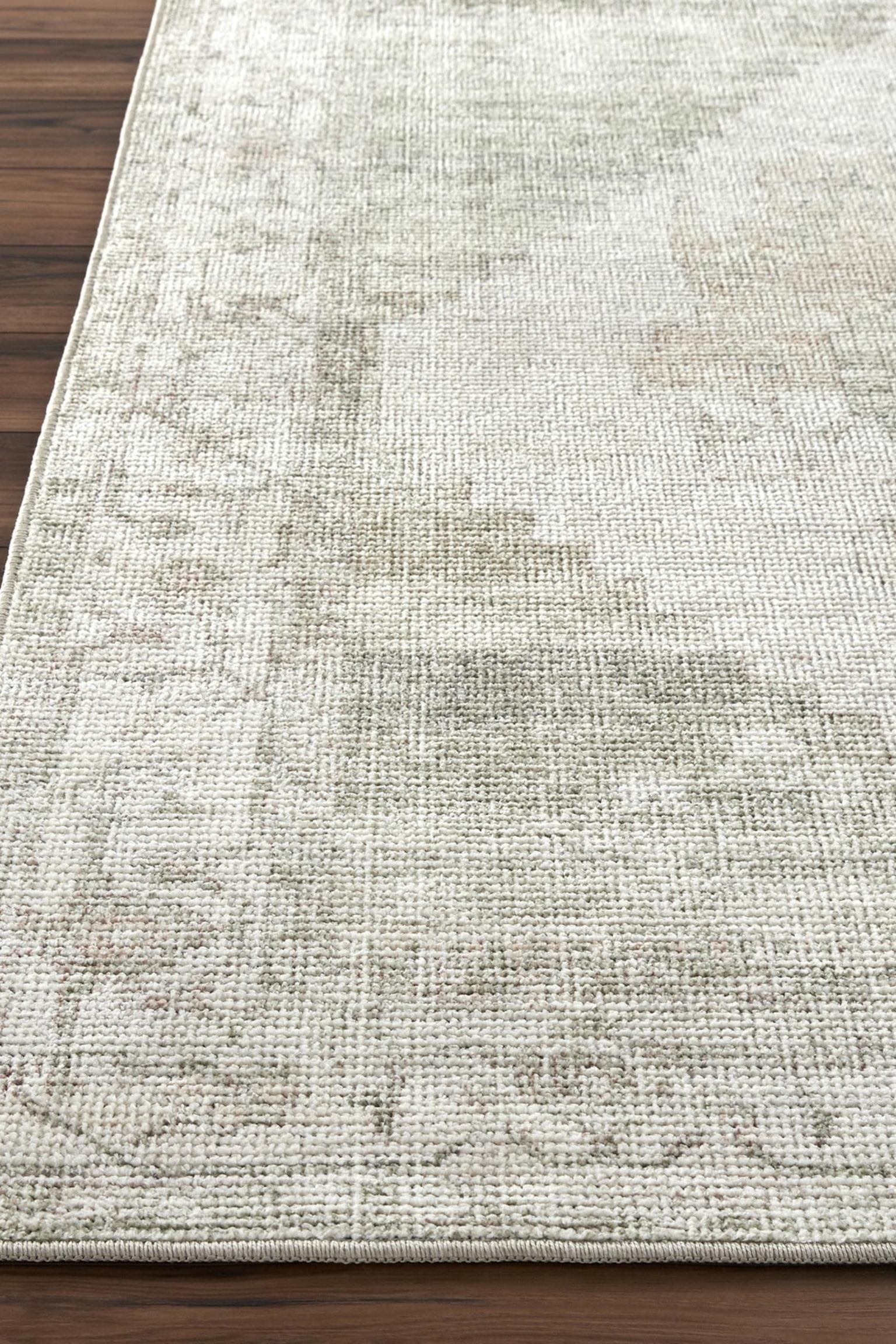 Luca Vintage Traditional Designer Rug - Green - 4