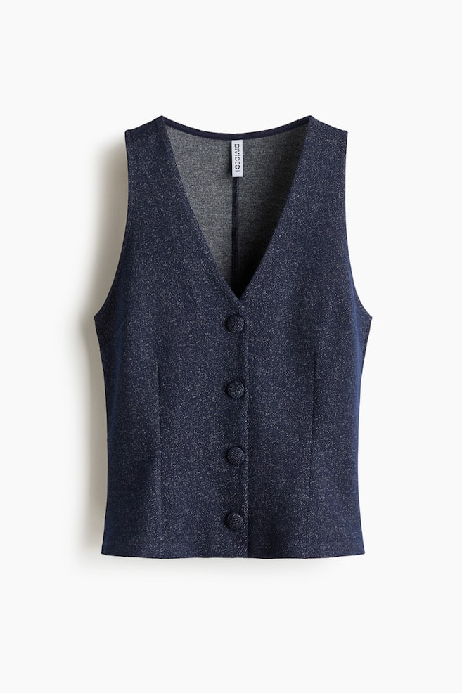 Weste aus Jersey - Dunkelblau - 1