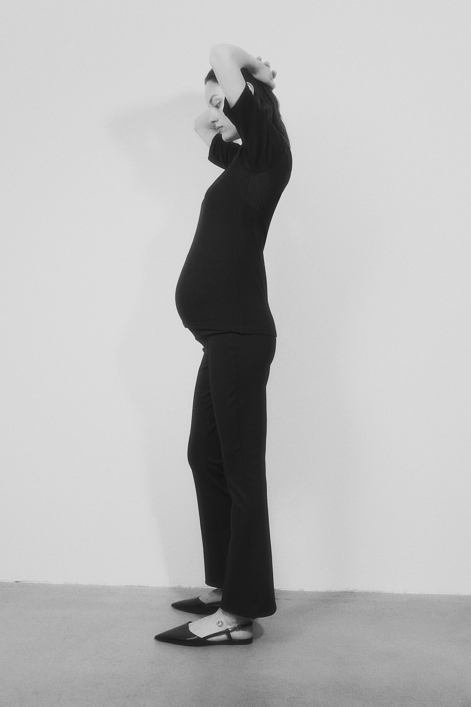 MAMA Tailored Jersey Pants - Black - 4