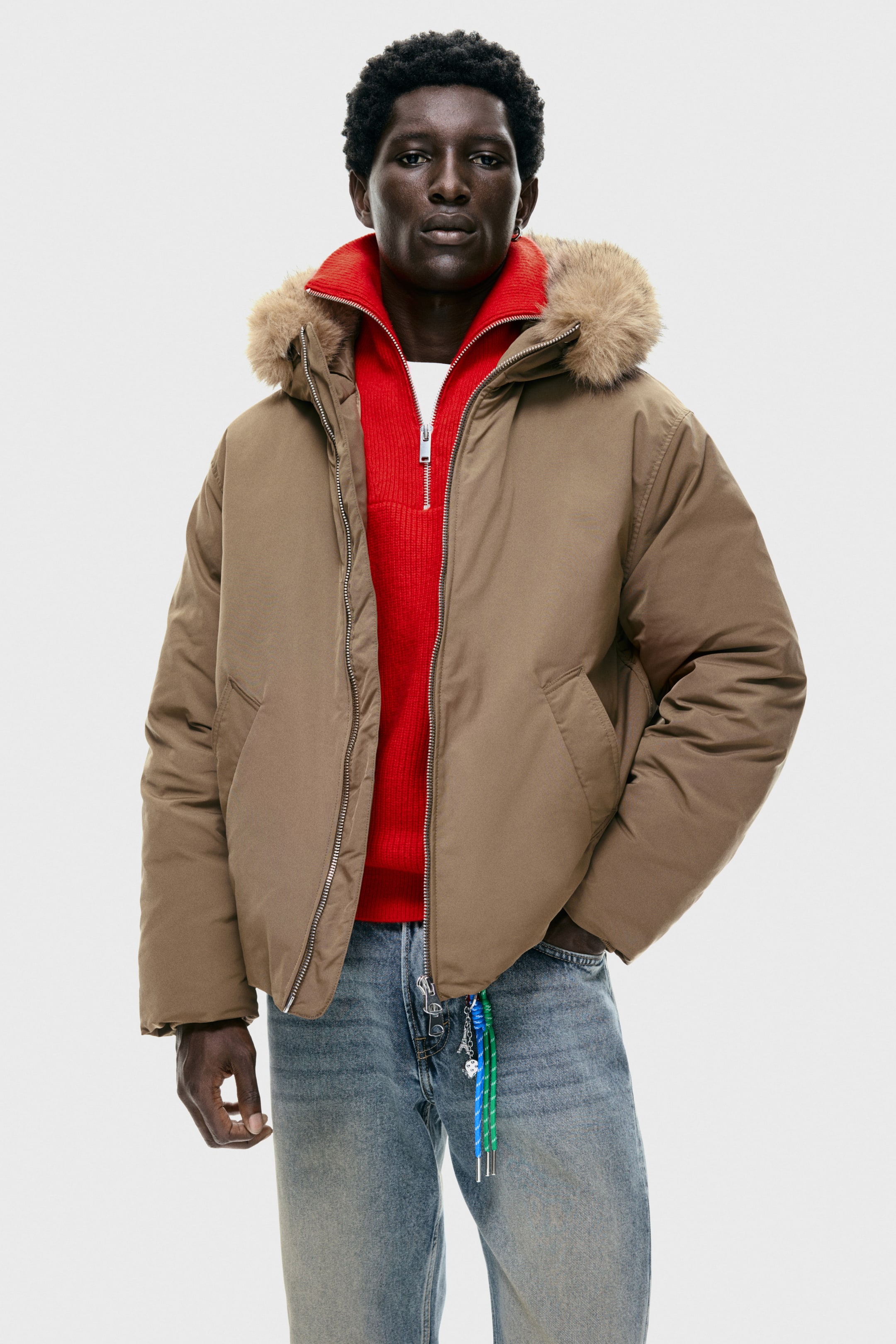 View larger image: Padded jacket - Light brown - Men | H&M IN 1