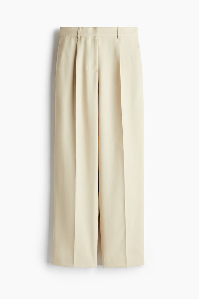 Pantaloni conici - Bej-deschis - 1