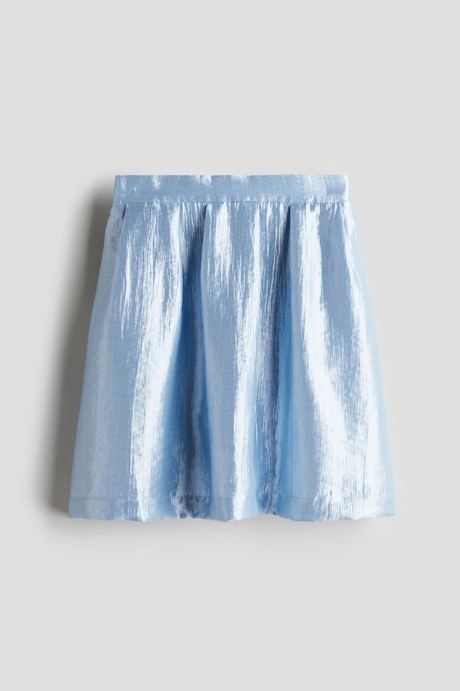 Falda brillosa - Azul claro - 1
