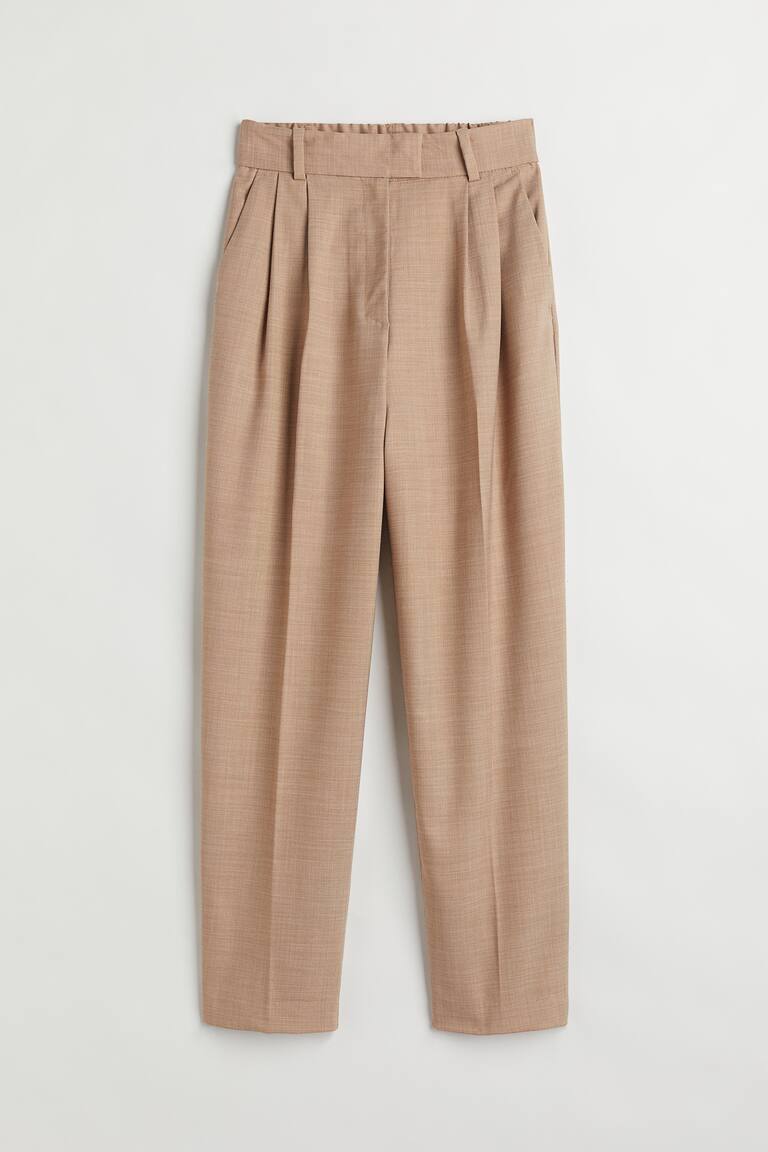 Pantalon Noir 7/8e H&M Taille 38 Pour Femme - Occasion En Très Bon état, Coupe Courte