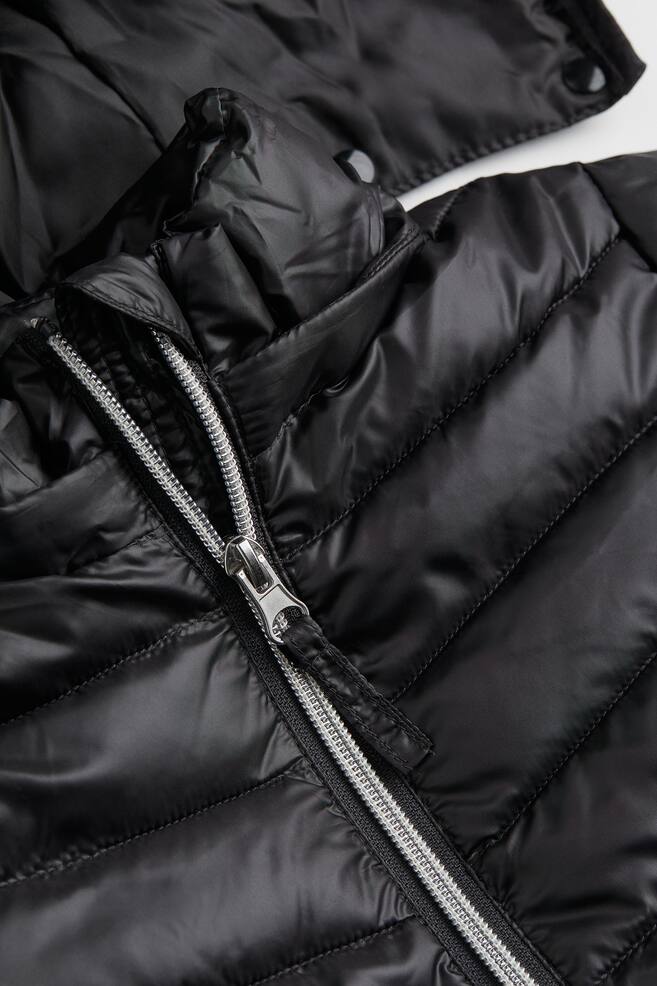 Lightweight puffer jacket - Dark grey/Old rose - 4