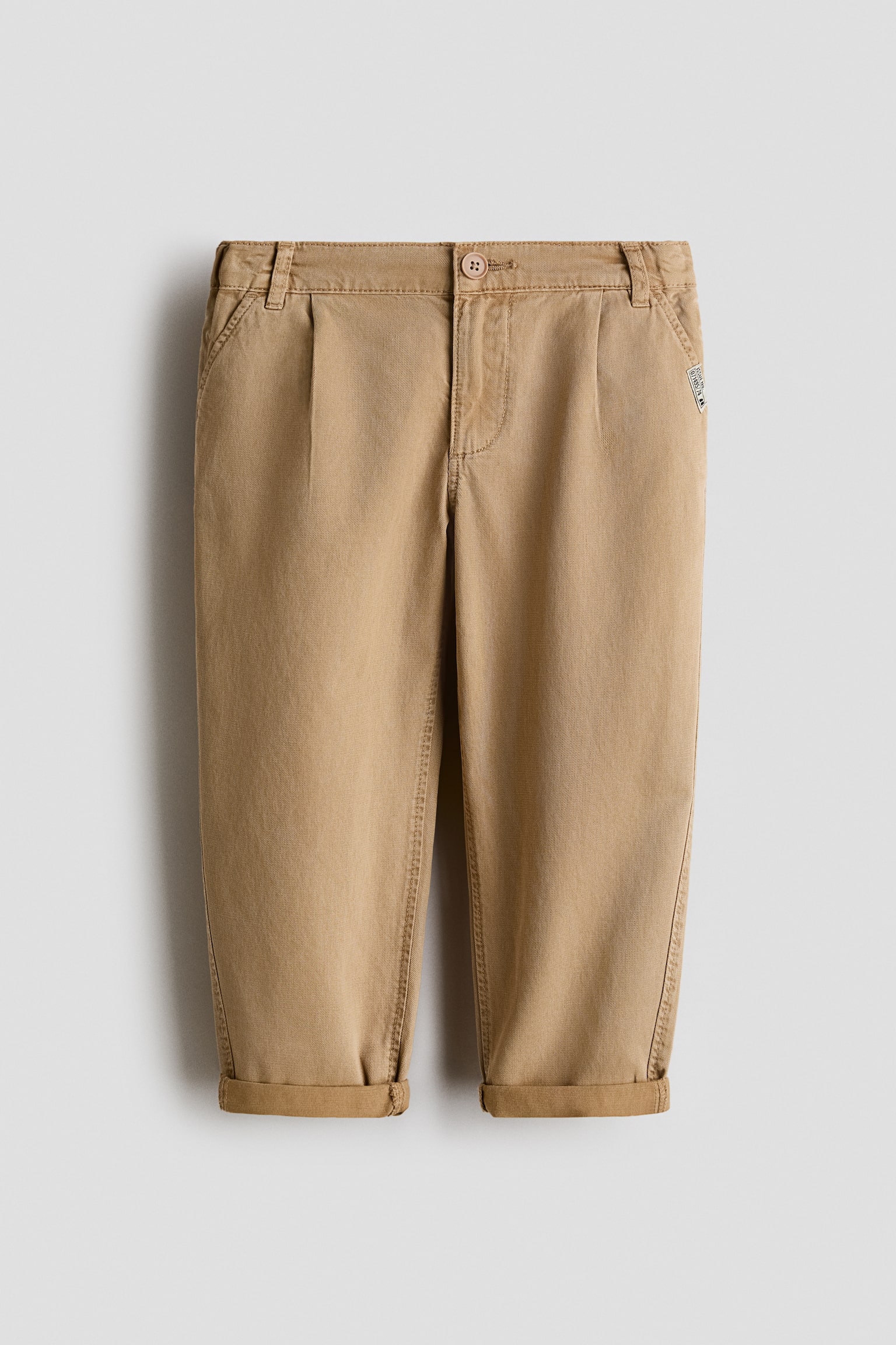 Chinos en mezcla de lyocell - Beige/Gris oscuro