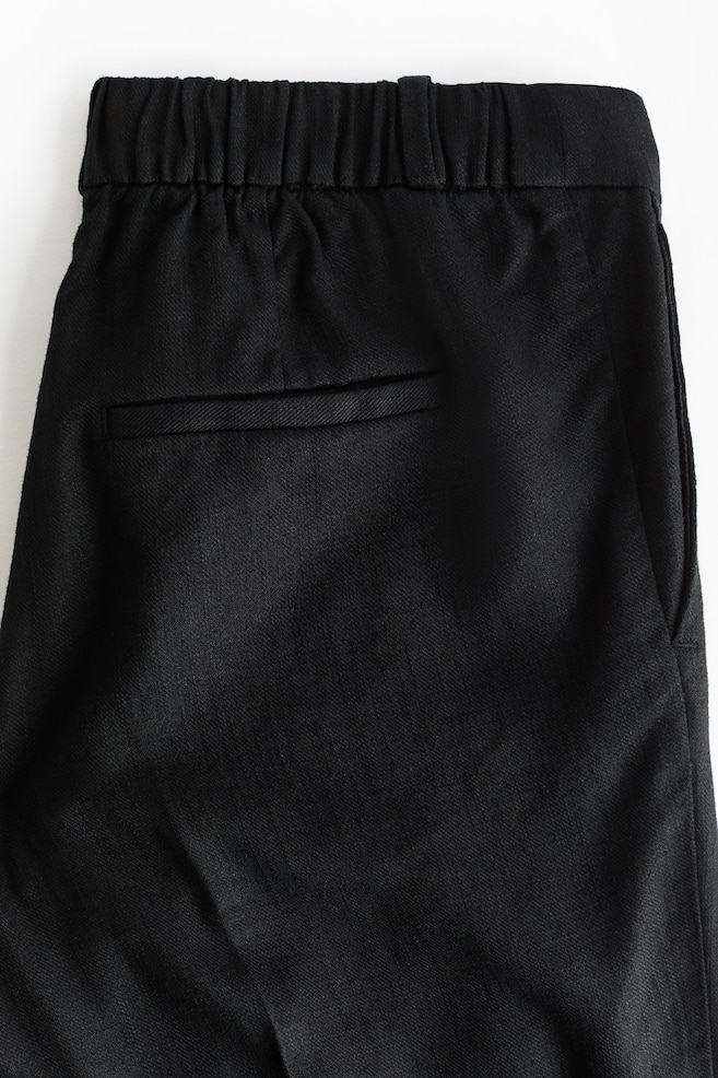 MAMA Linen-Blend Dress Pants - Black/Light beige/Dark brown/Khaki green - 3