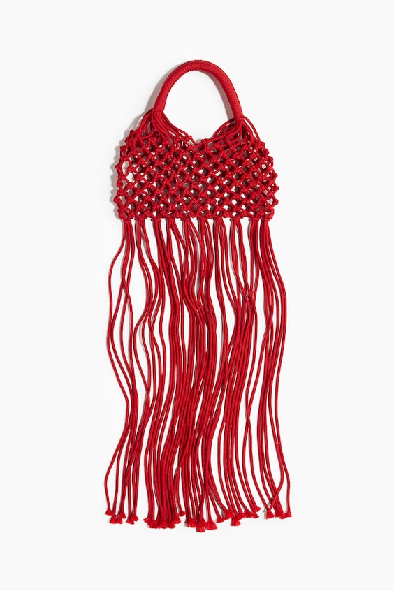 H&M Fringed Net Handbag