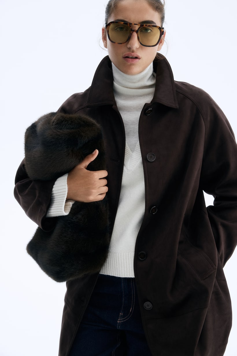 Women's Coats Faux Fur Trenches H&M IN