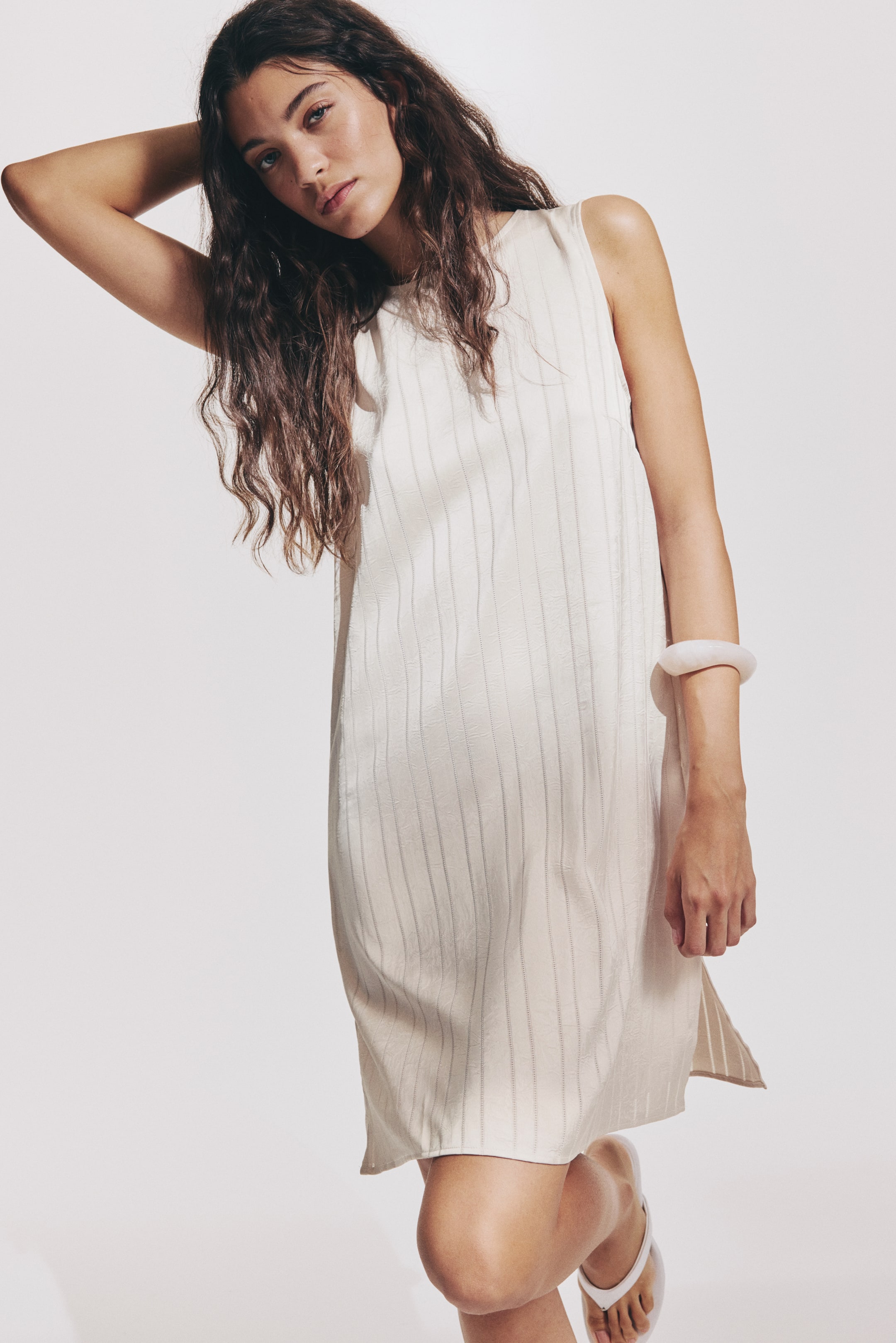 View larger image: Shift dress - Cream - Ladies | H&M SG 1