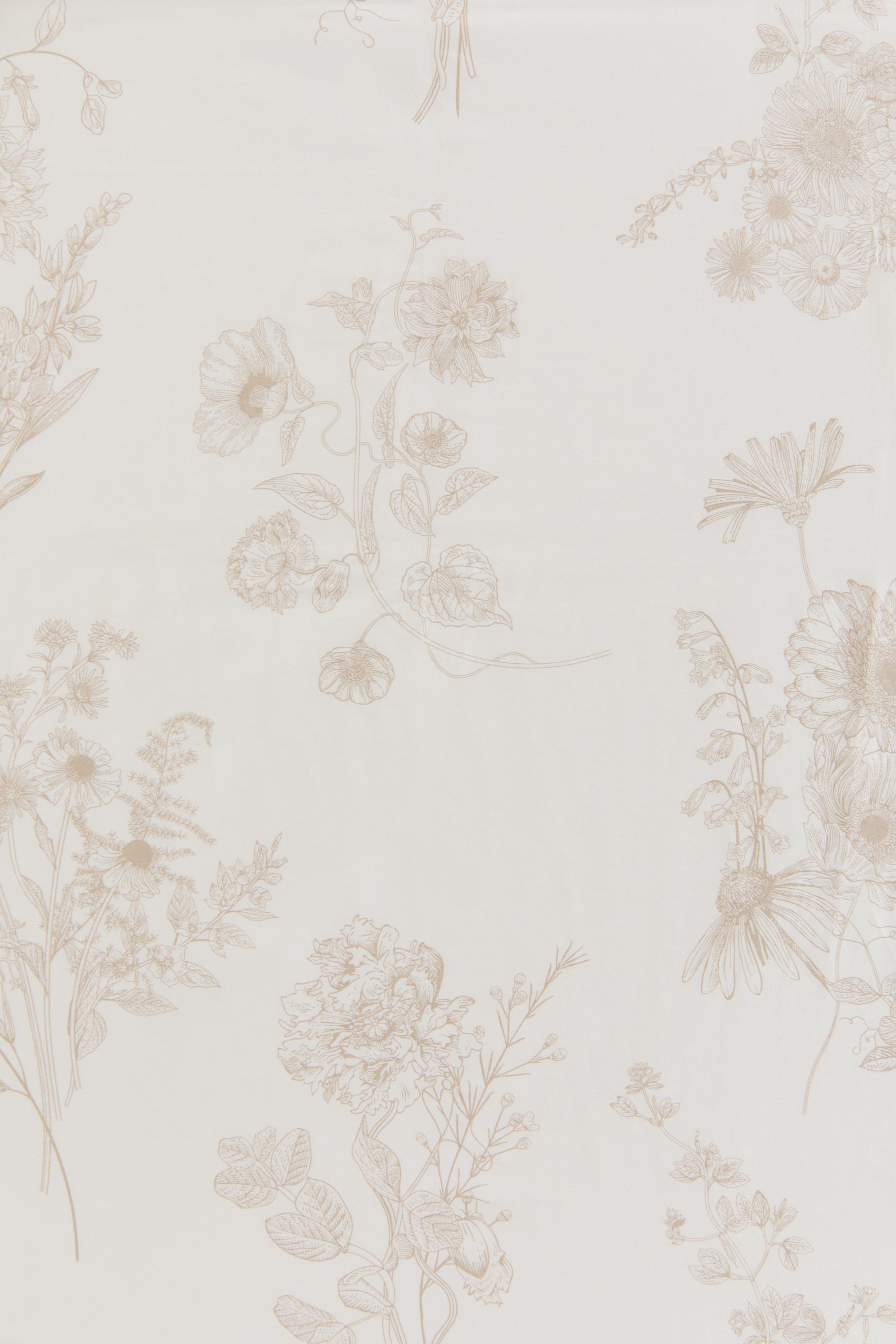 Ver imagen más grande: Sábana bajera de satén con diseño estampado - Beige/Floral - HOME | H&M ES 2