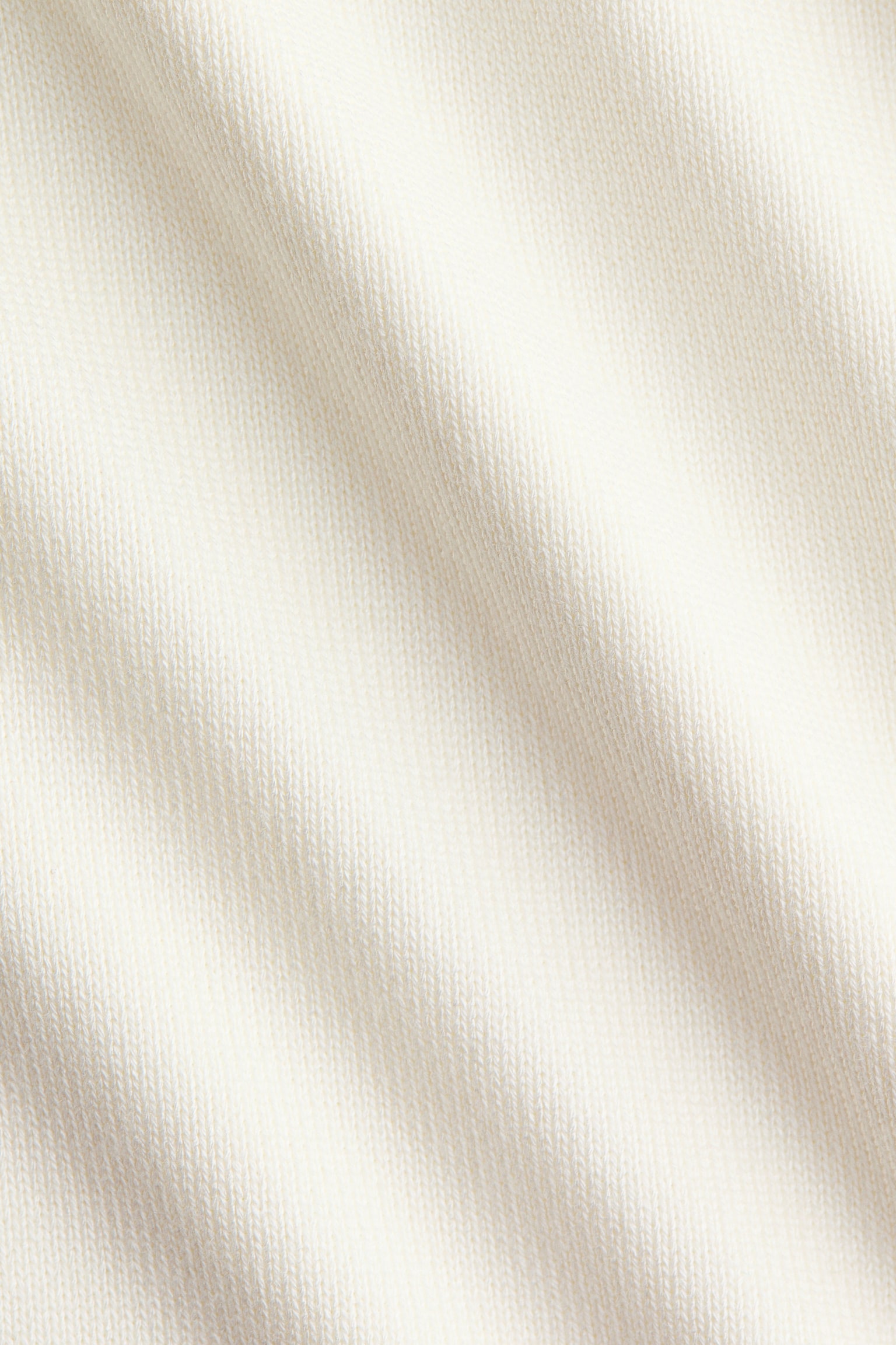 Draped fine-knit top - White/Dark brown - 4