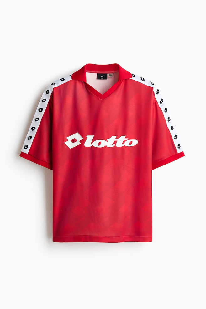 Loose Fit Football shirt - Red/Lotto/Black/Lotto/Blue/Lotto - 1