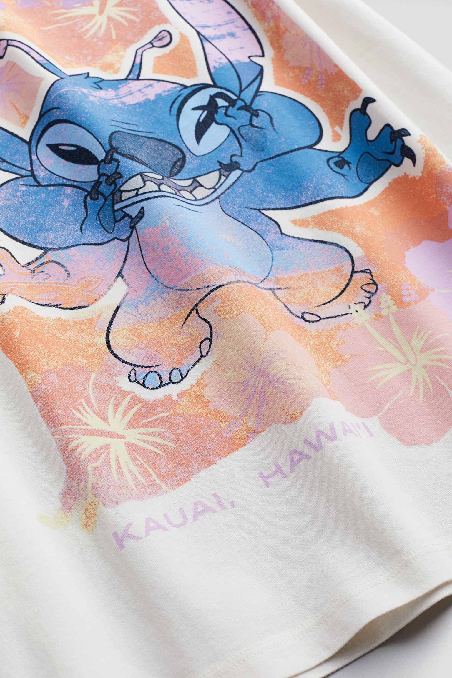 Oversize Print Tee - White/Lilo & Stitch/White/Ariana Grande - 2