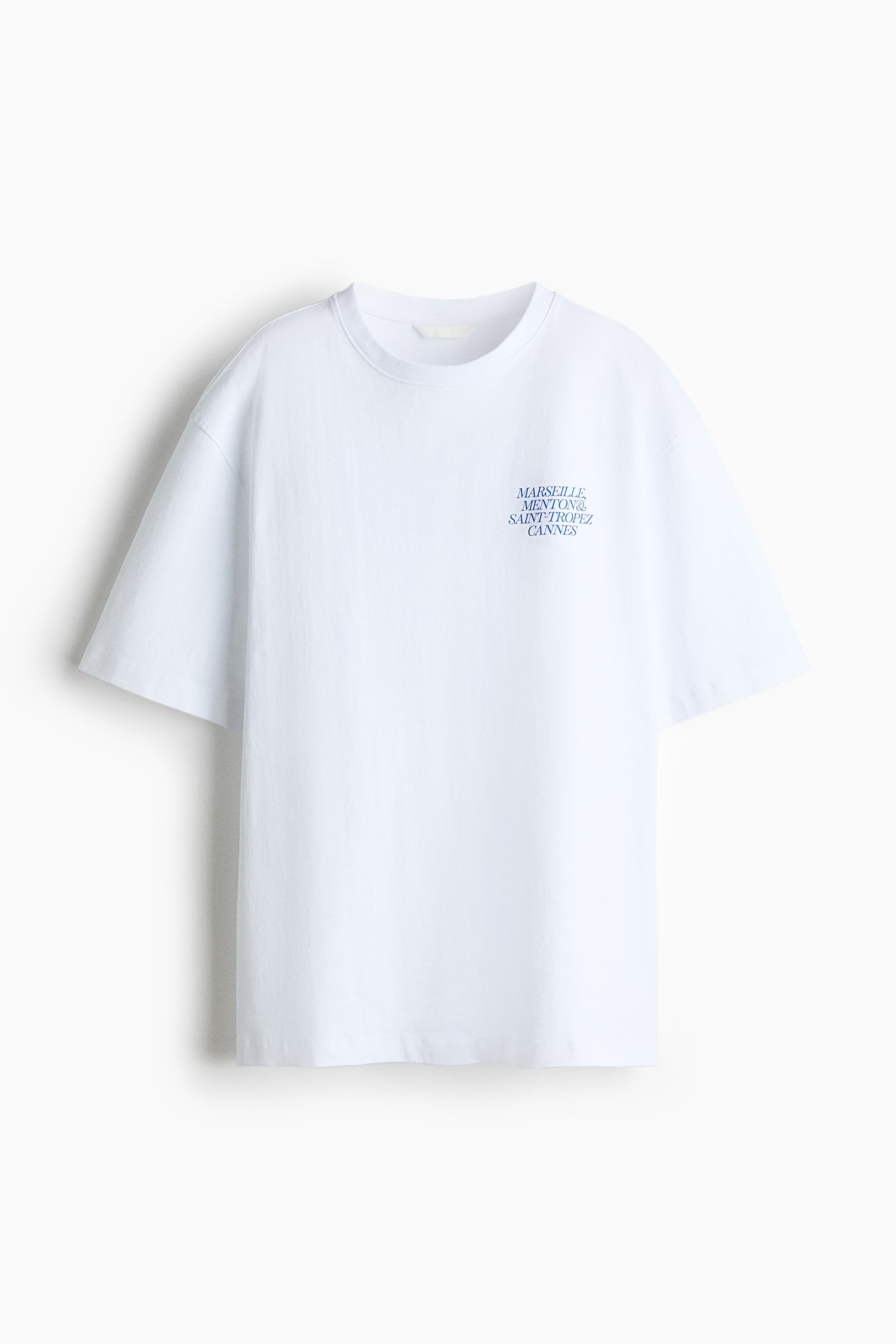Oversized print-motif T-shirt - White/Marseille - 2