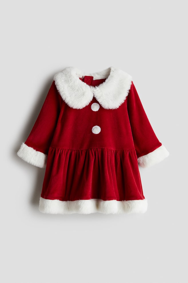 Déguisement de Père Noël - Rouge/robe/Rouge/combinaison - 1