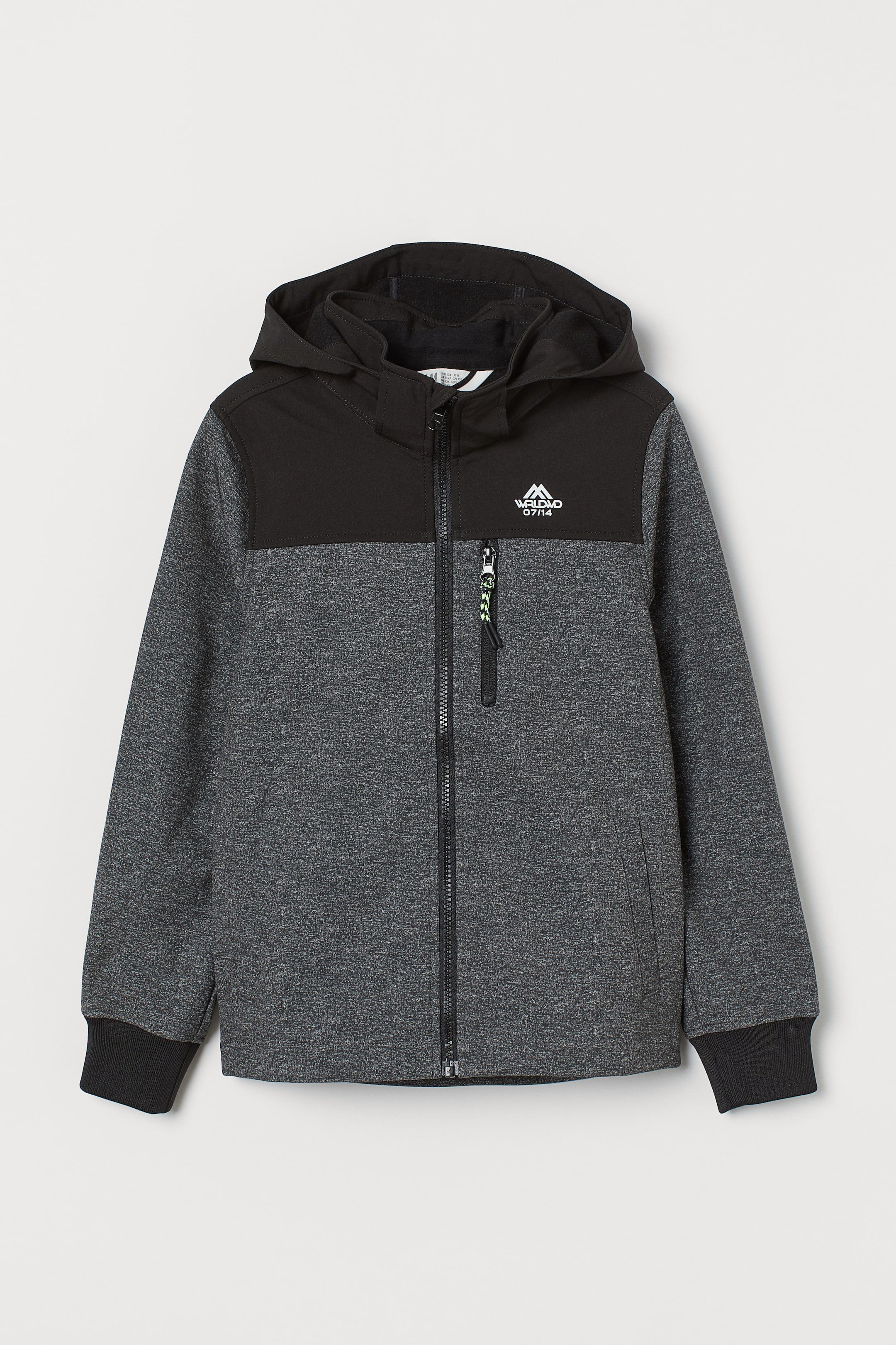 Softshell jacket Dark grey marl/Black Kids H&M GB