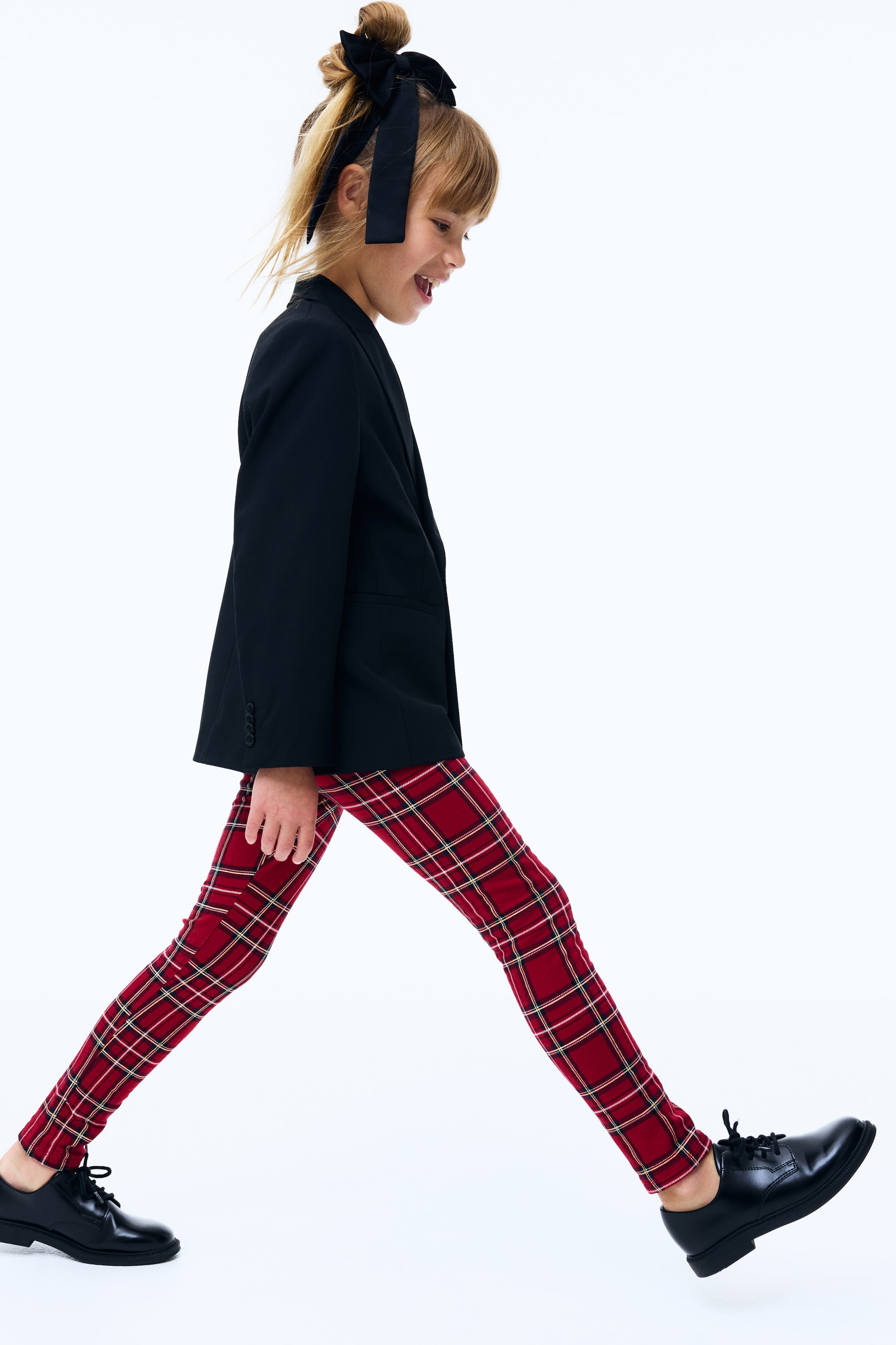 View larger image: Leggings - Red/Checked - Kids | H&M GB 1
