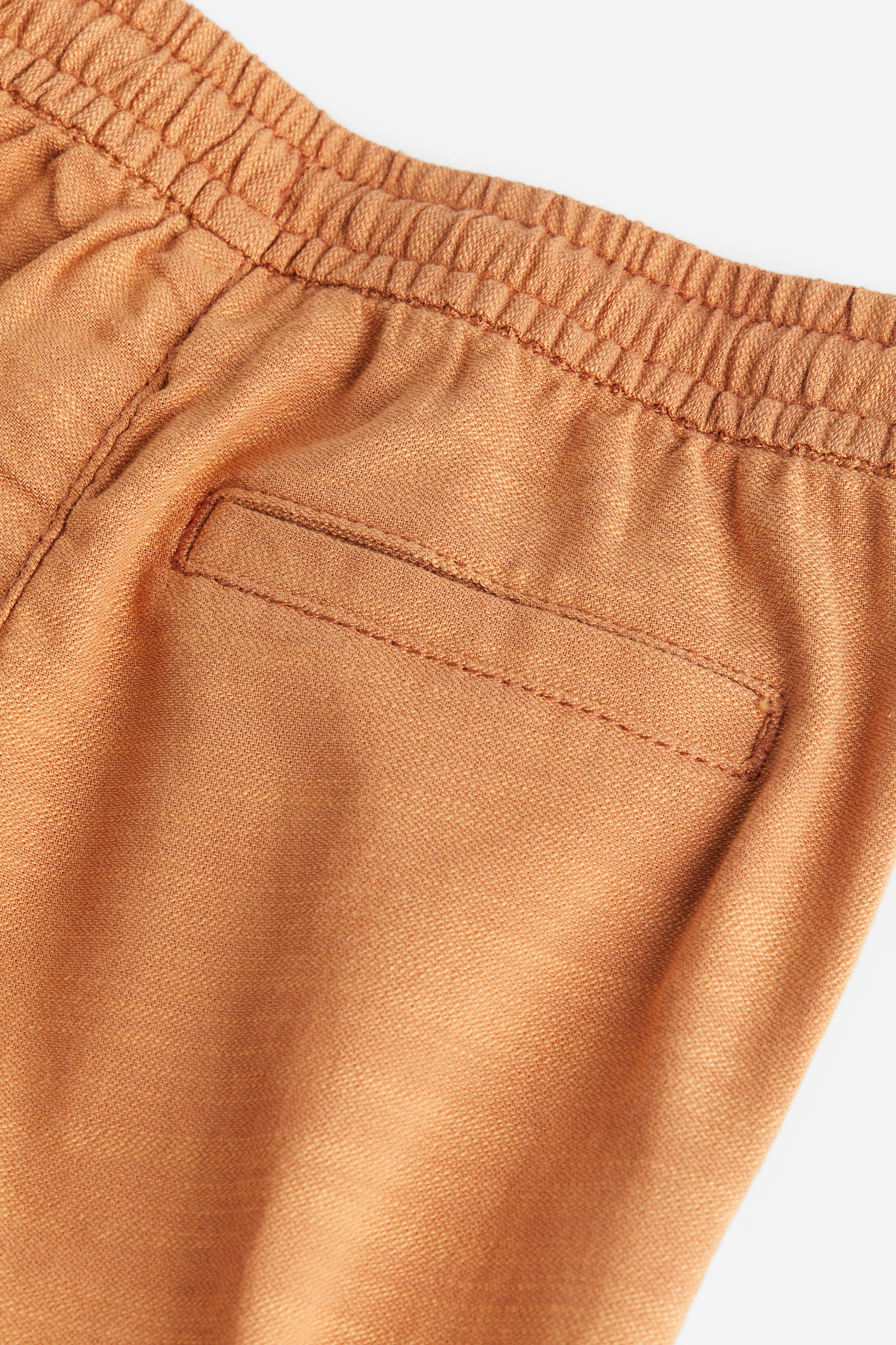 Woven cotton shorts - Dark orange marl - 2