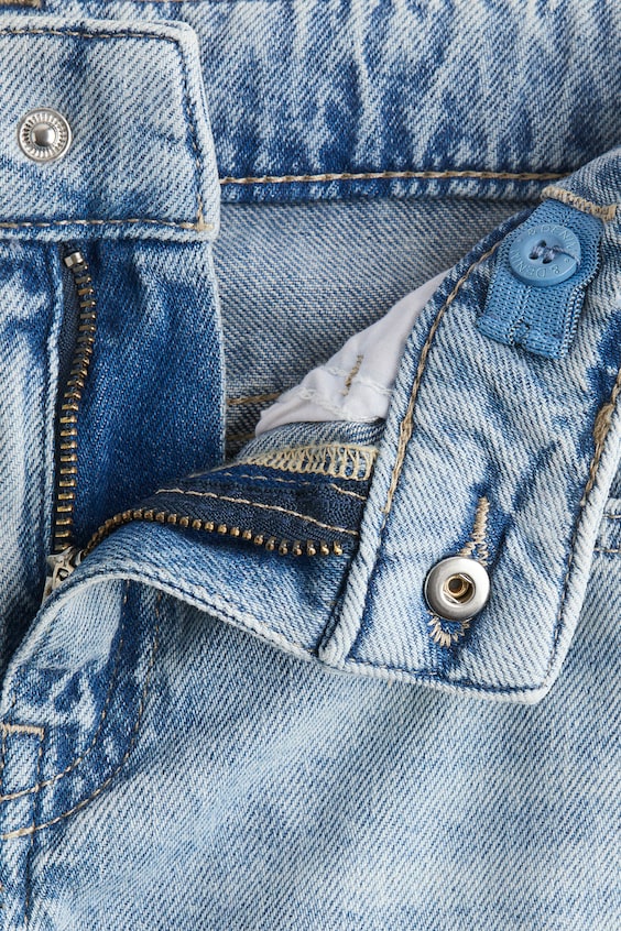Babyhug Cotton Full Length Stretchable Denim Jeans with Team Varsity 38 Print - Blue