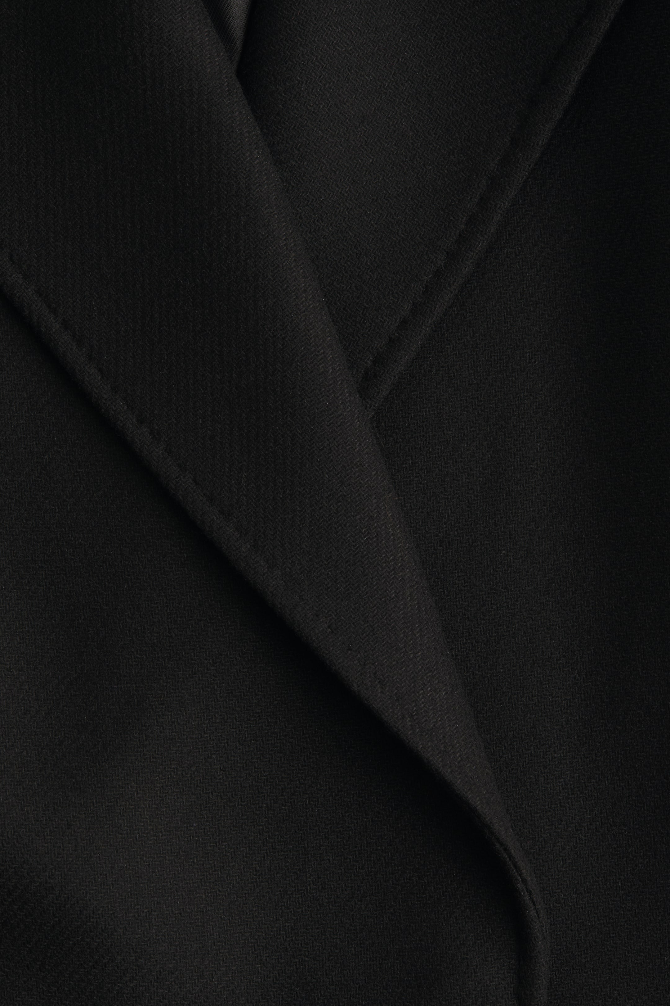 Se større billede: Oversized frakke i uldblanding - Sort - DAME | H&M DK 5