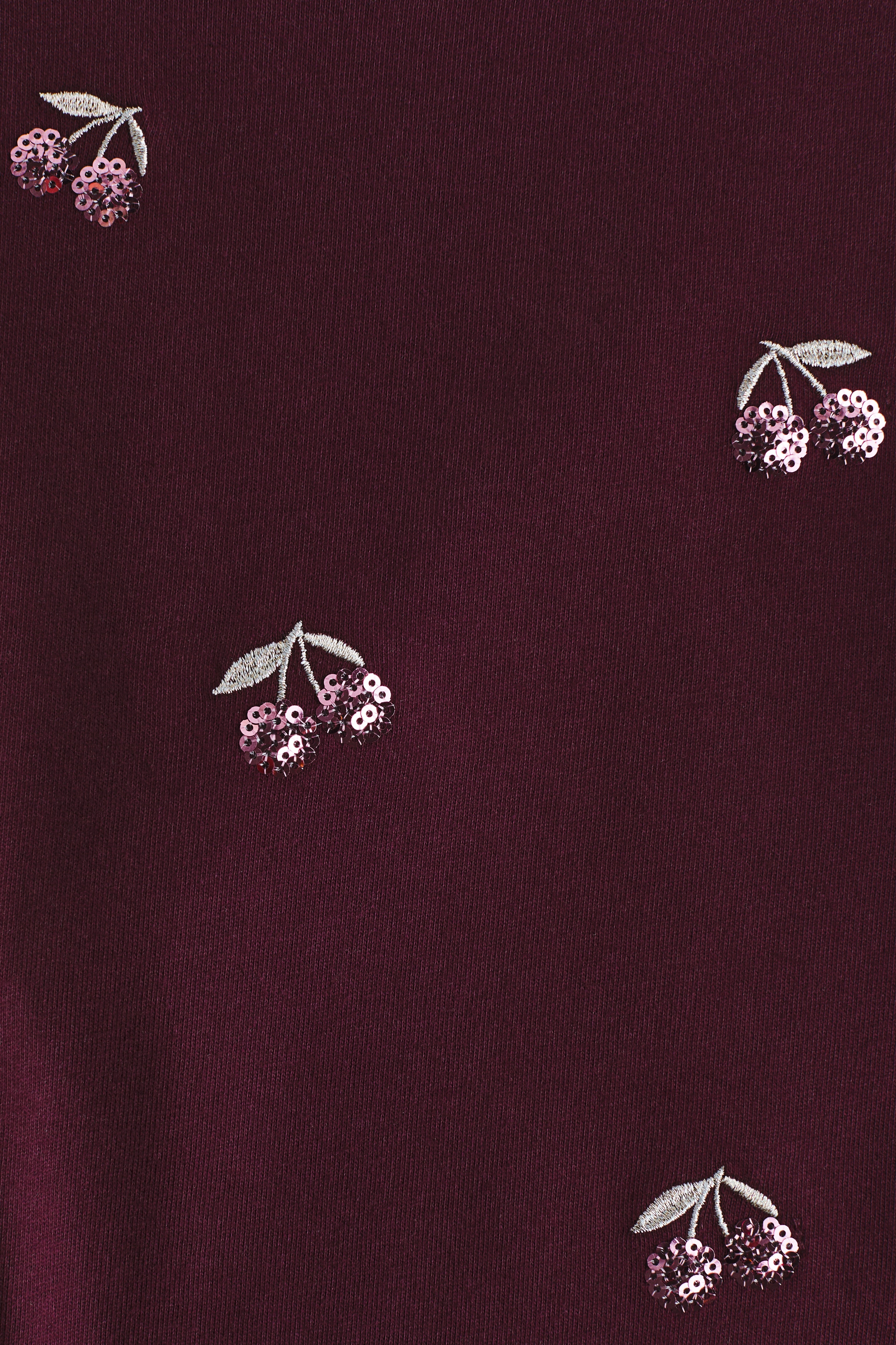 Dark red/cherries Cotton Top with Motif for kids | H&M US