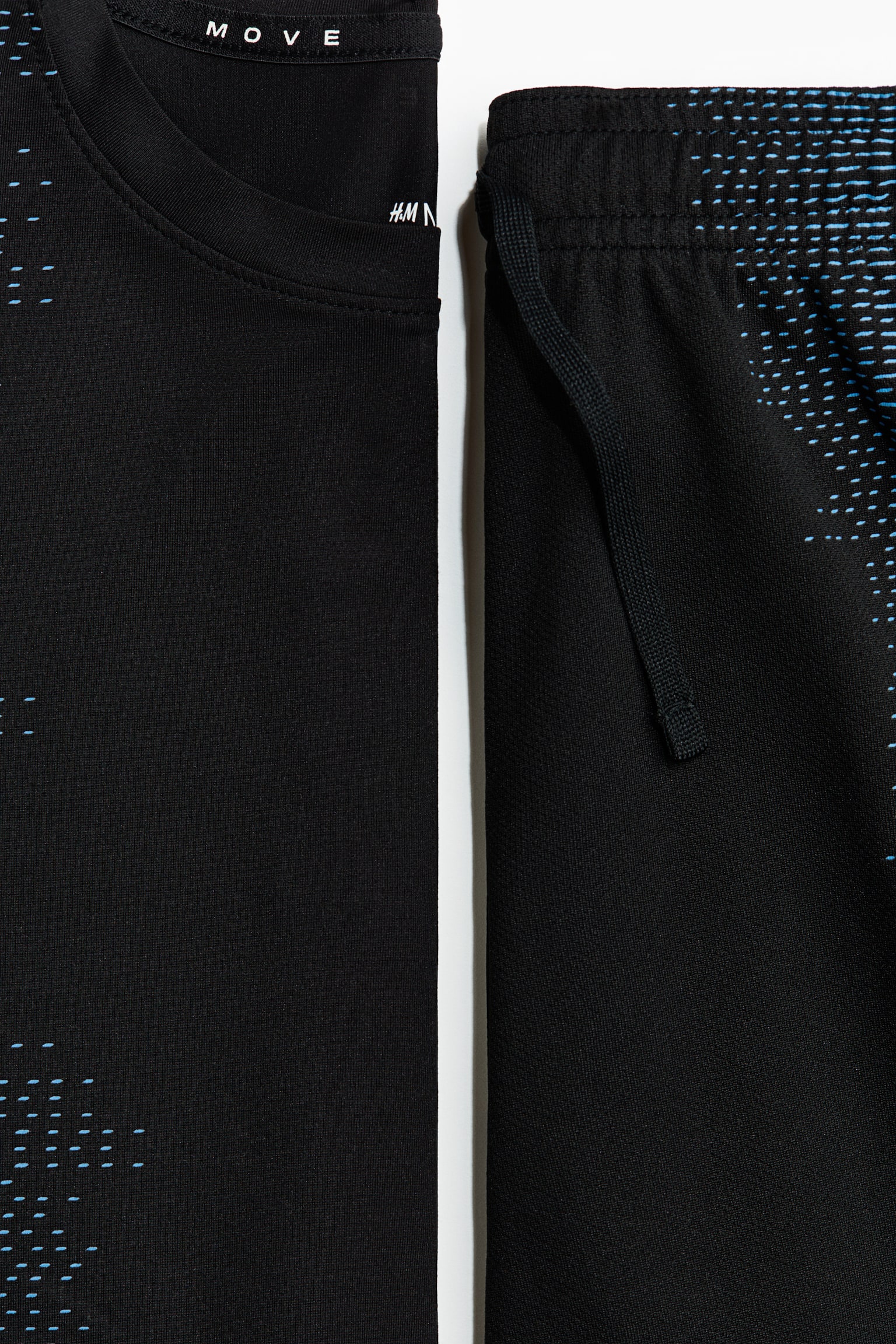 Детские комплекты H&M Move 2-Piece Sports Set with DryMove™, цвет: Чёрный — фото 6