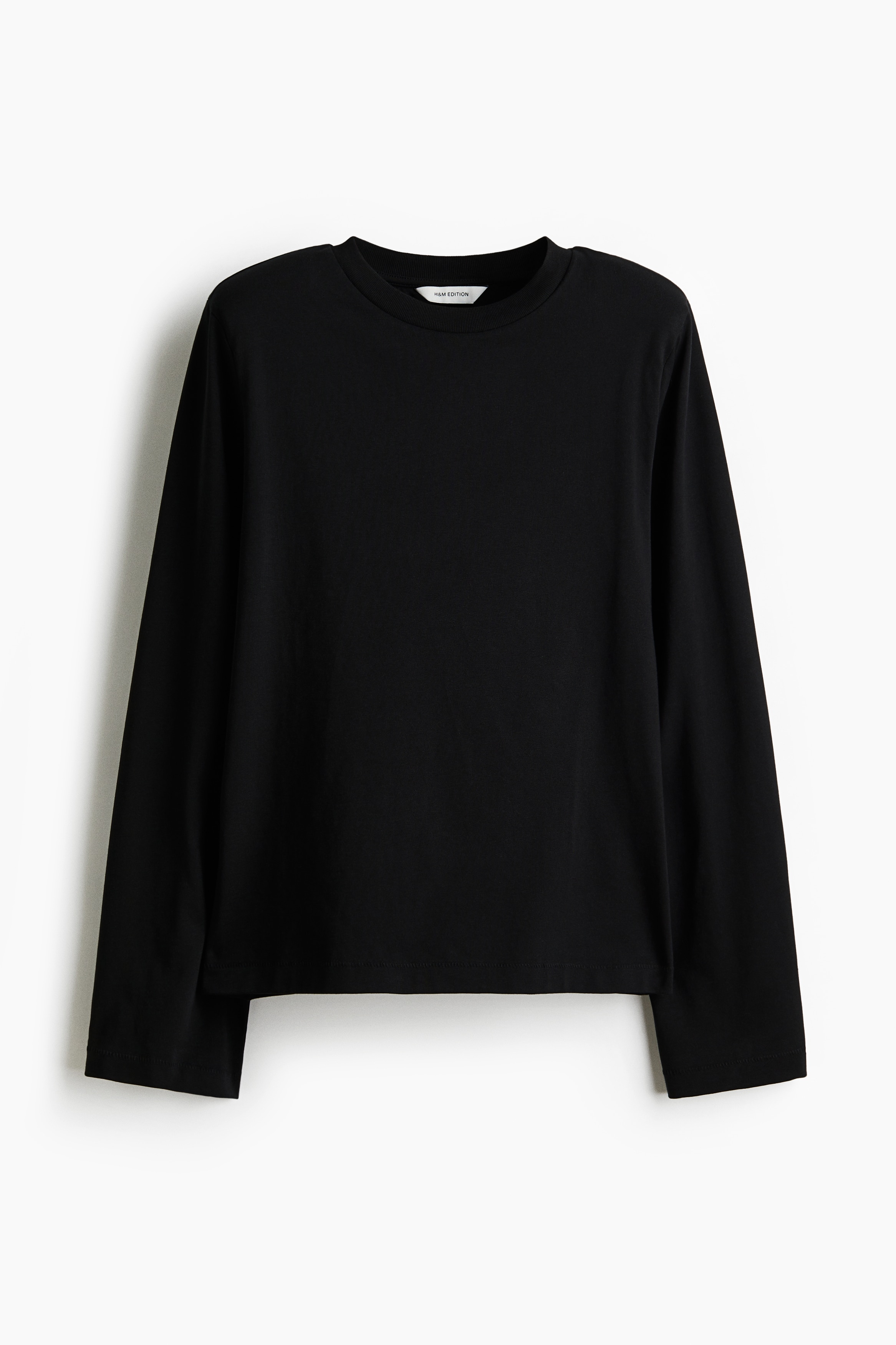 Shoulder Pad Top - Black/Light beige