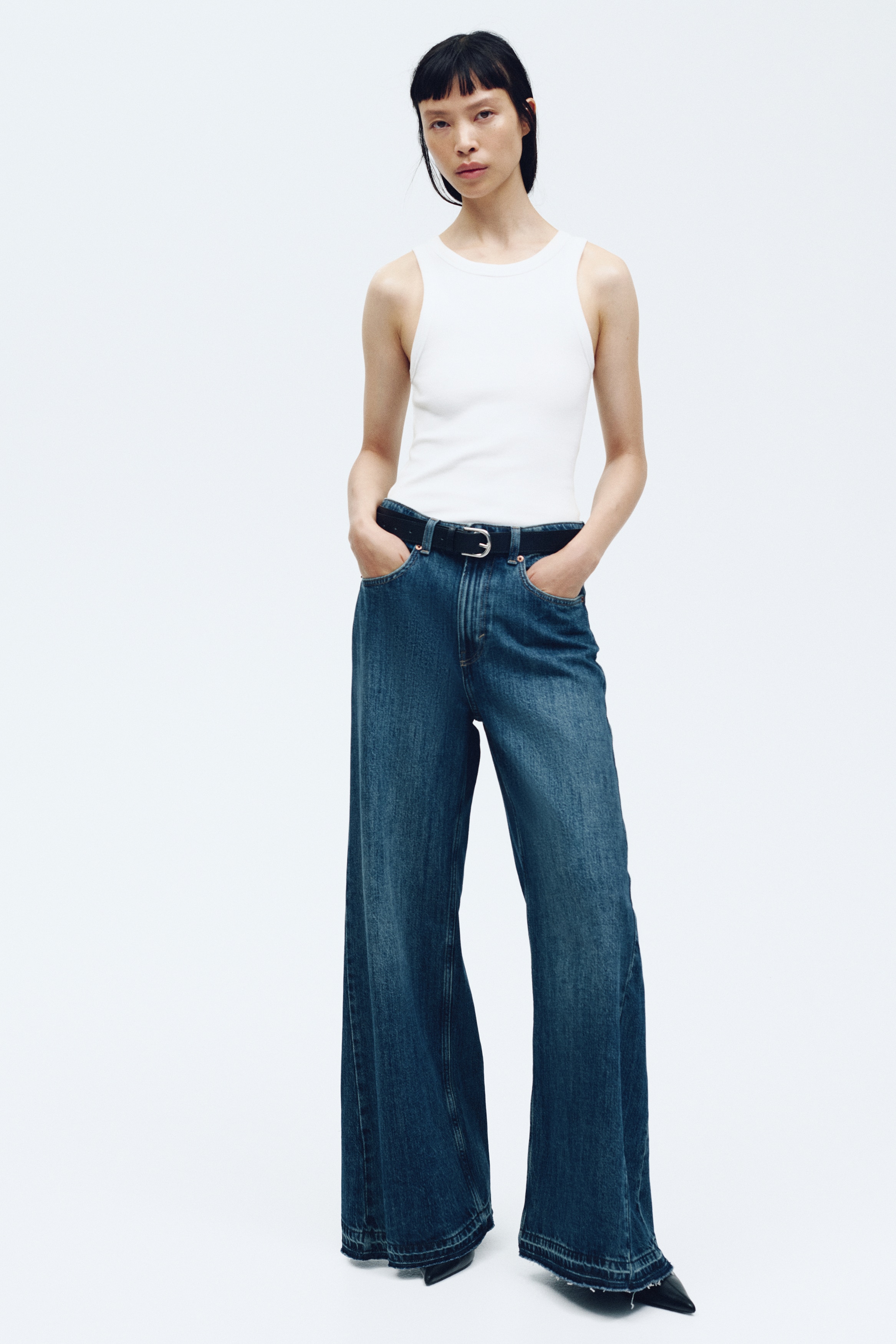 Wide High Jeans