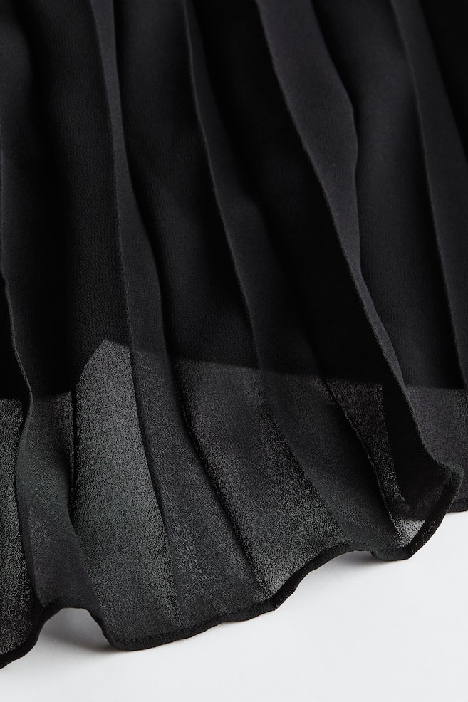 Pleated dress - Black - 2