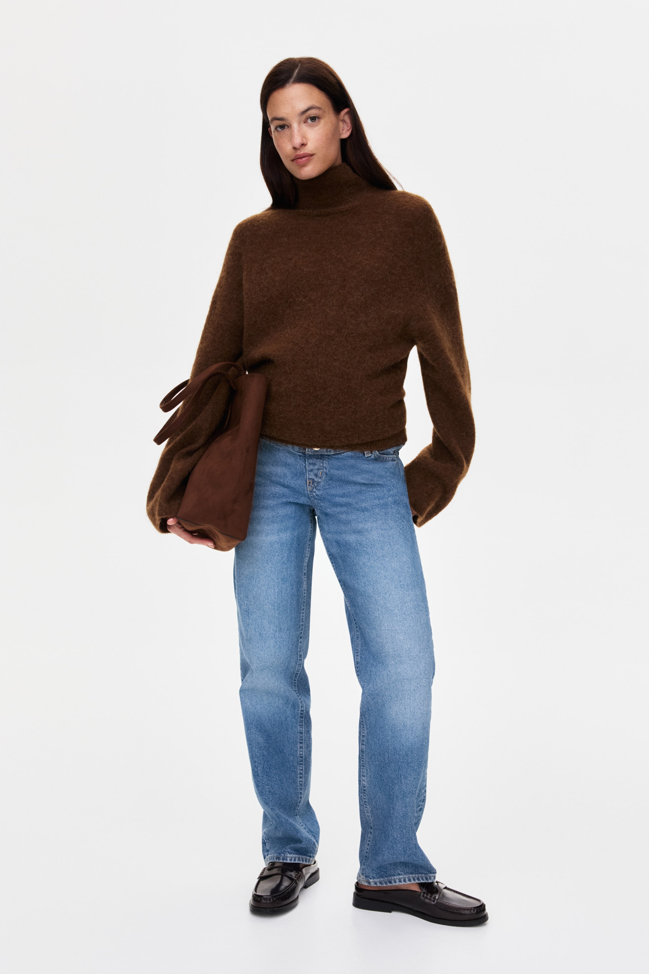 Zobrazit větší obrázek: MAMA Straight jeans - Denim blue - ŽENY | H&M CZ 1