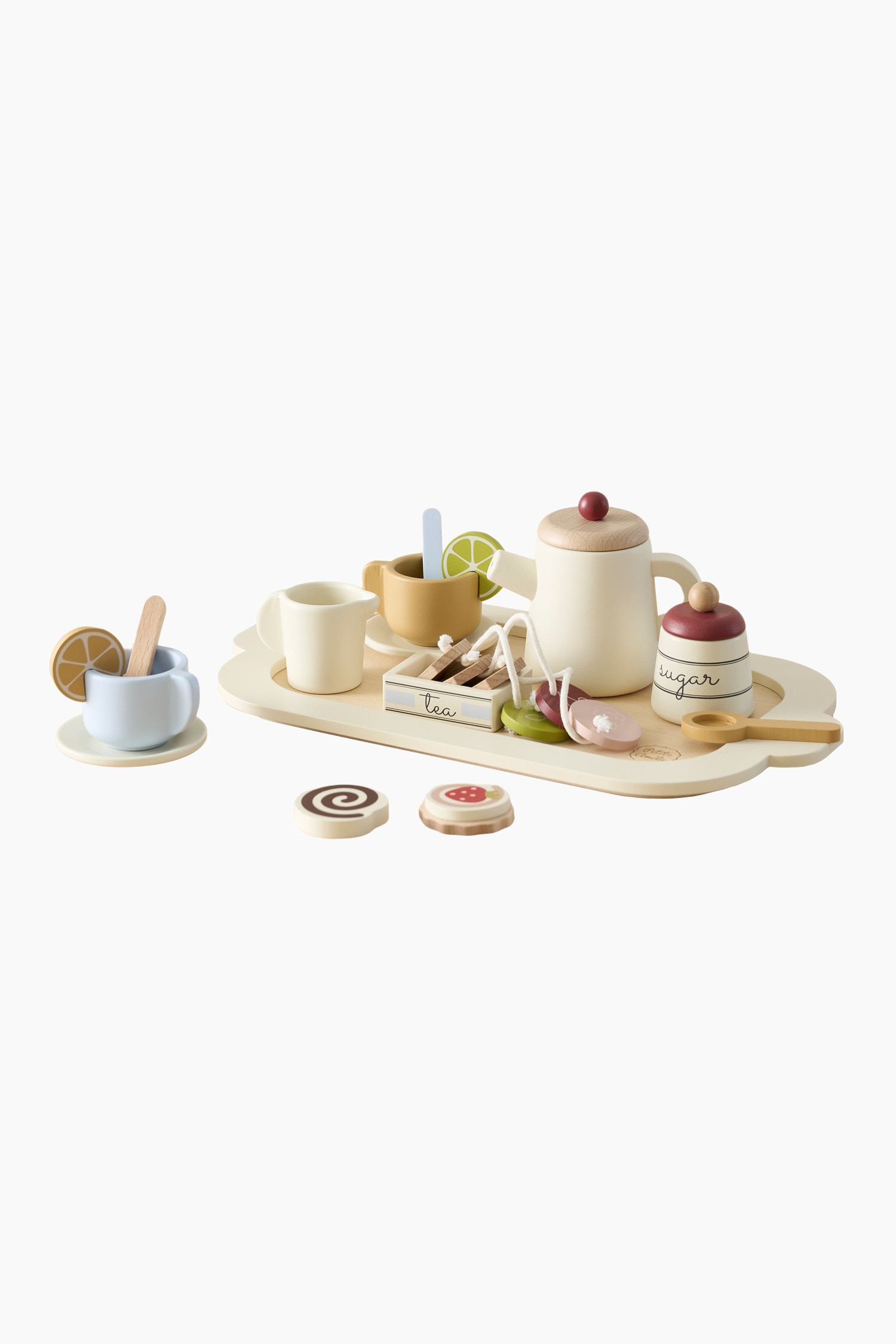 Theeservies - Beige/Bruin