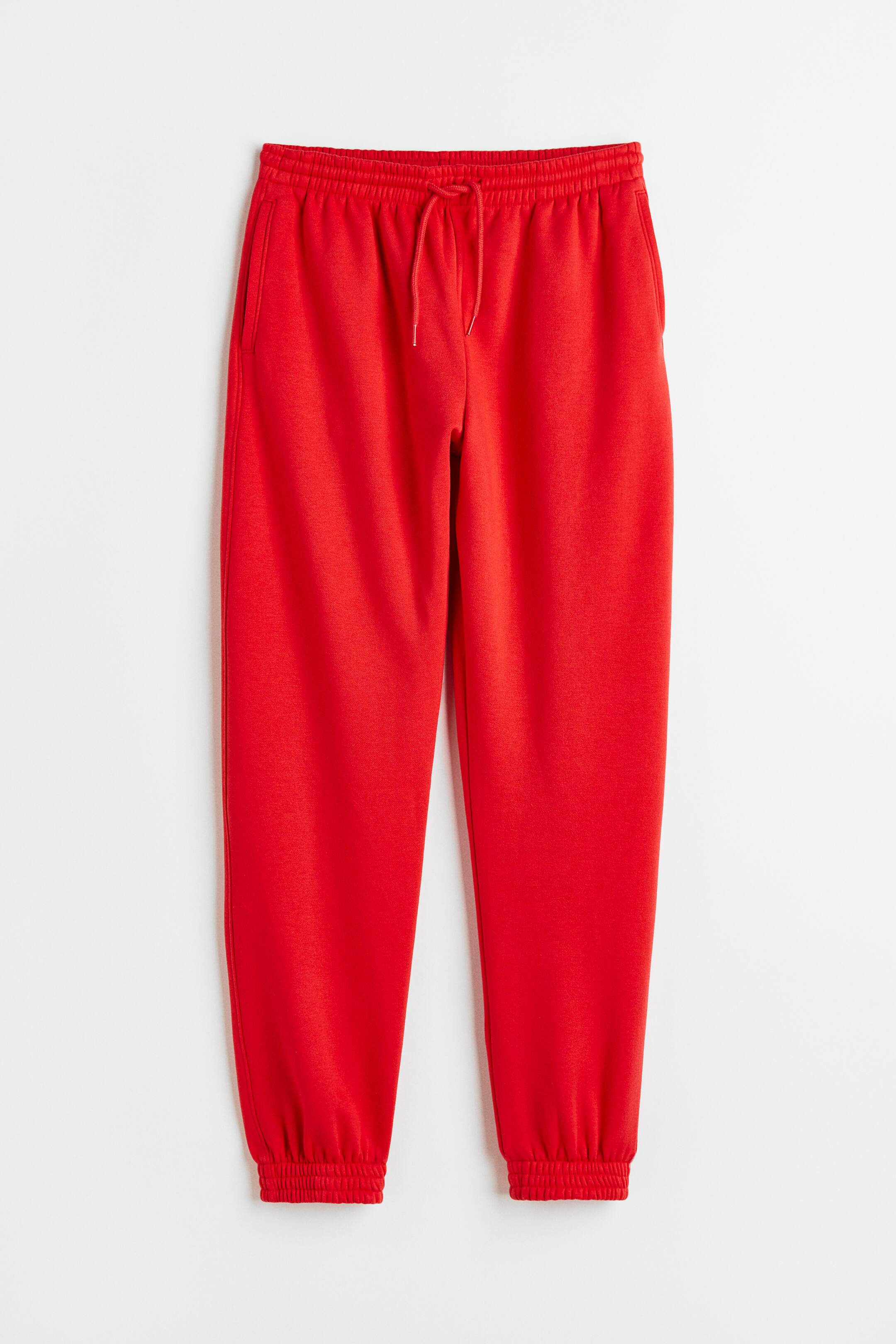 View larger image: High-waisted joggers - Bright red - Ladies | H&M 1
