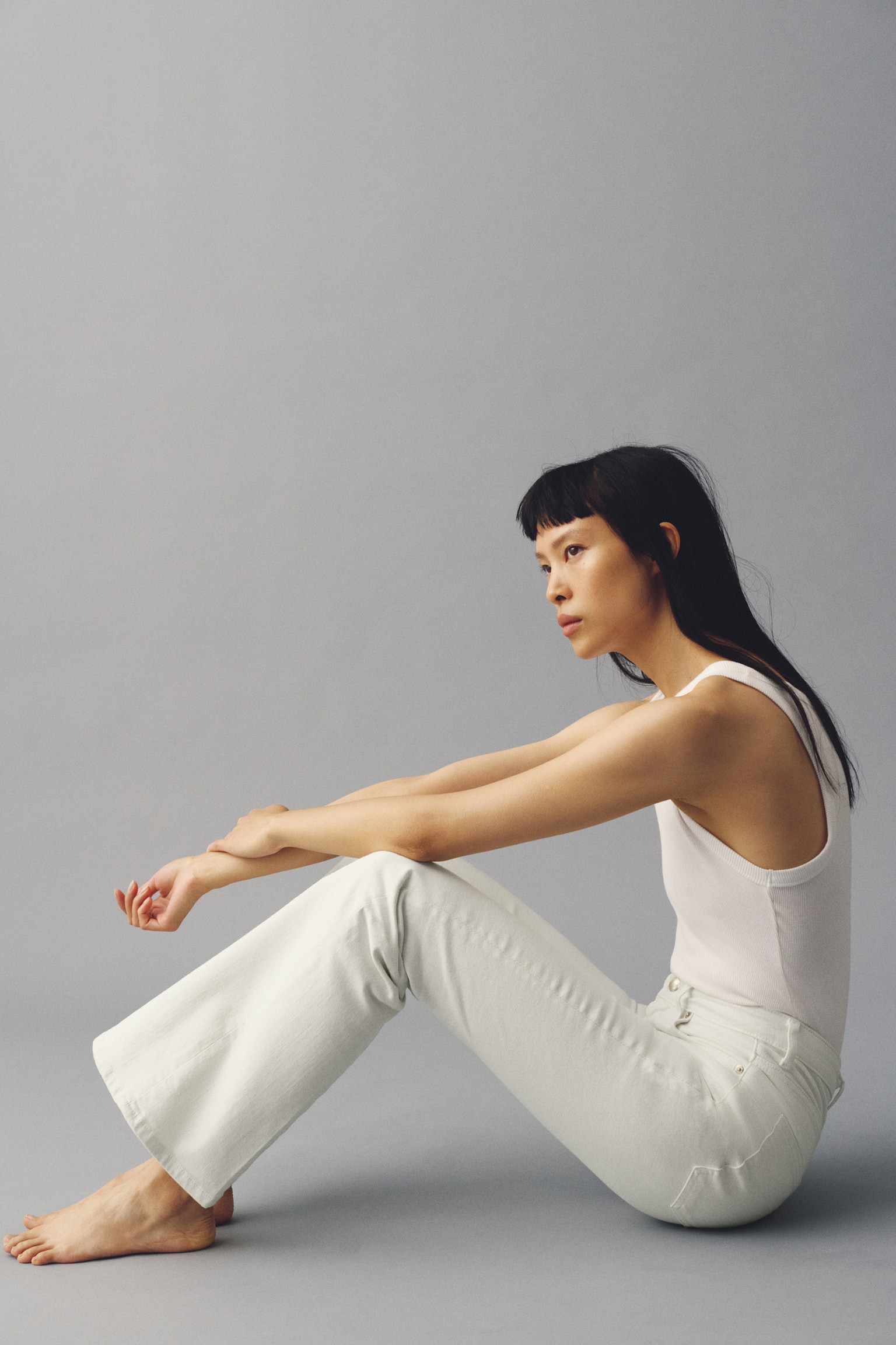 Flared High Jeans - Bela/Tamna teksas plava/Tamnosiva/Teksas plava/Teksas plava/Teksas plava/Teksas plava/Svetla teksas plava - 2