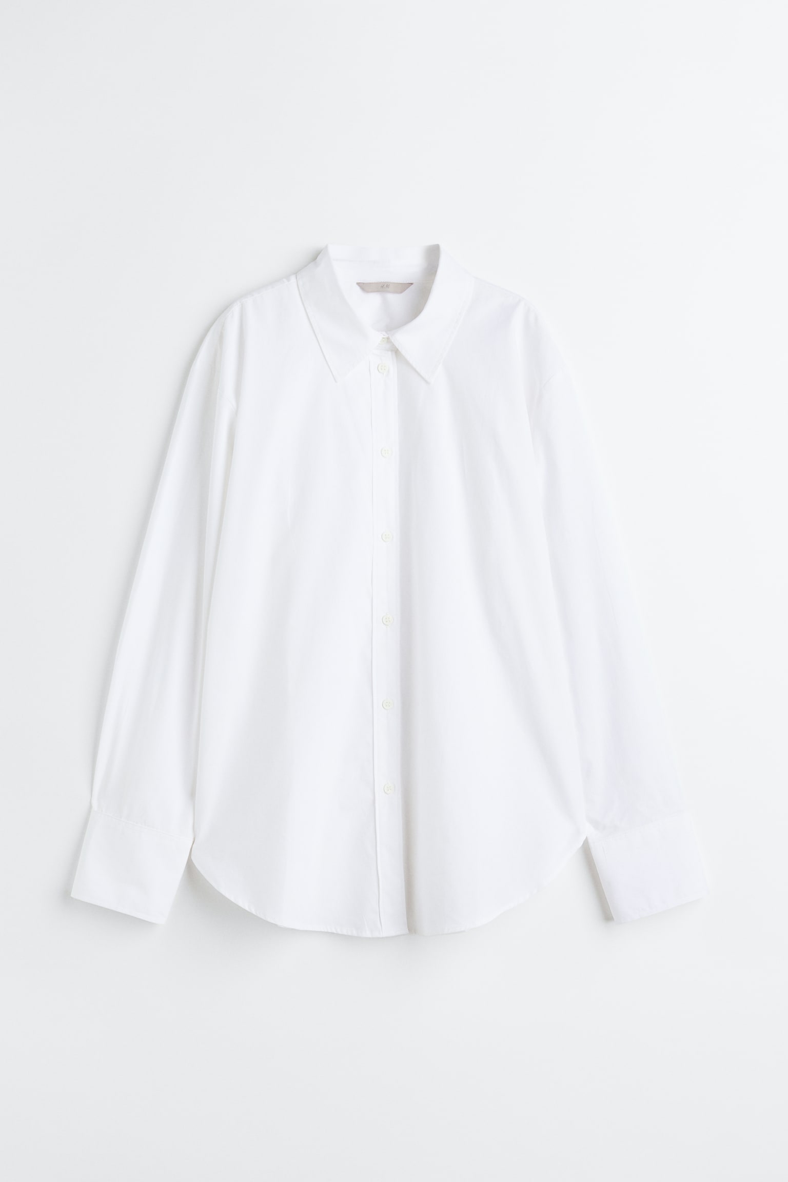 Cotton Shirt - White/Black - 1