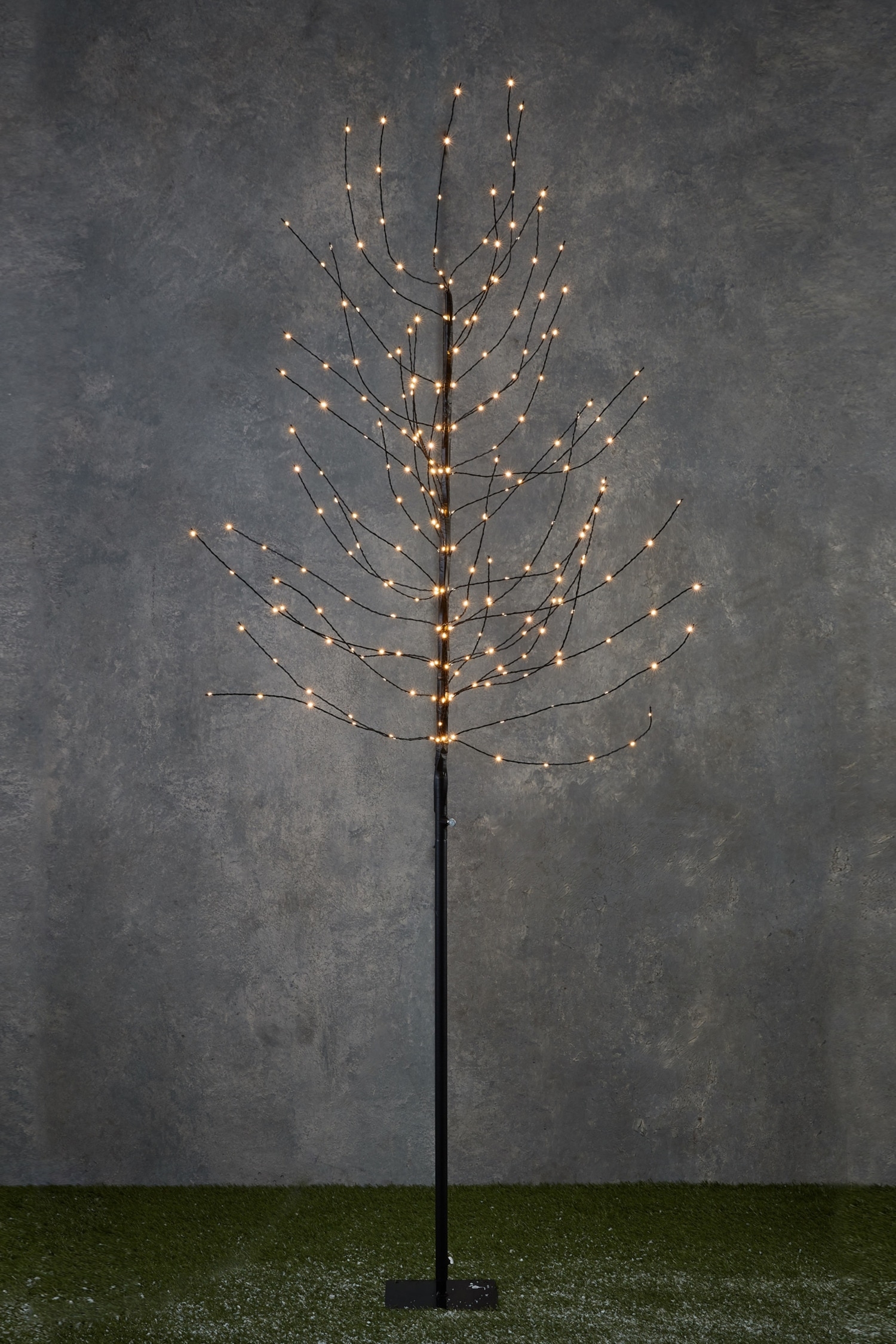 Luca Lighting - Árbol De Navidad Iluminado De Metal - Negro