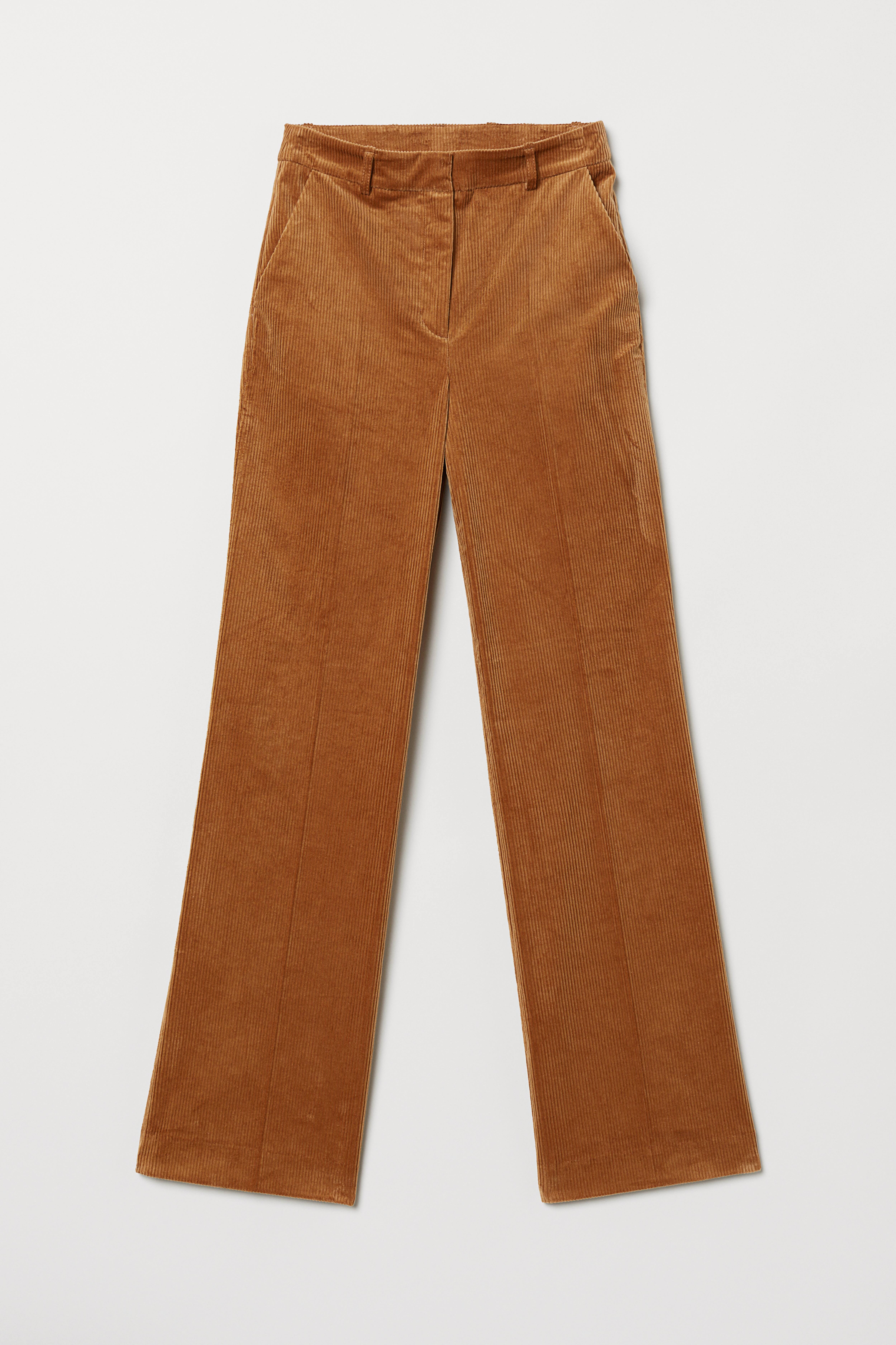 Wide leg Corduroy Pants Camel Ladies H M CA