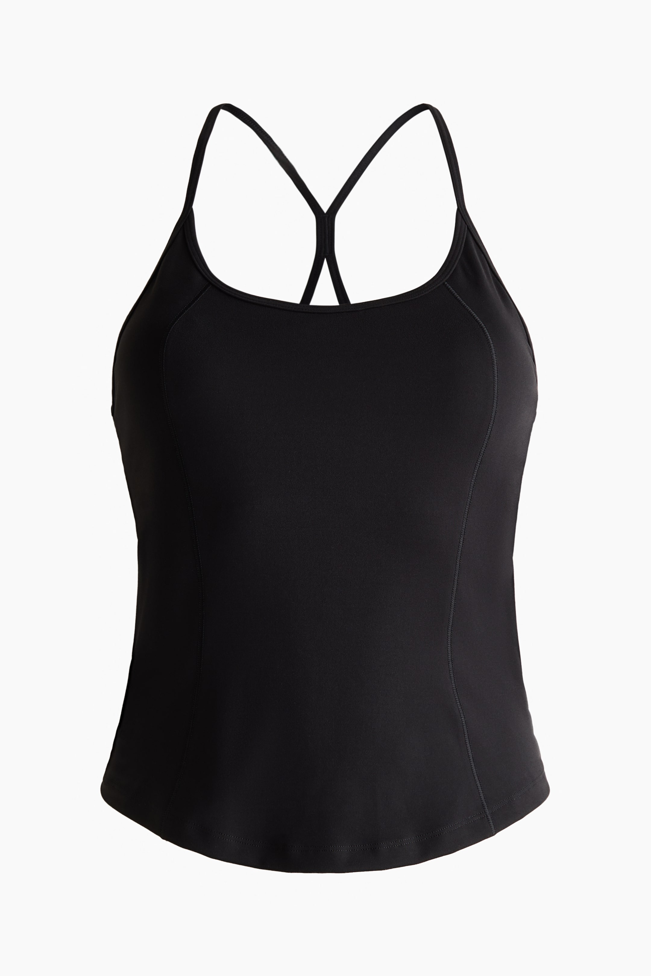 View larger image: Integral-bra sports strappy top with SoftMove™ - Black - Ladies | H&M 1