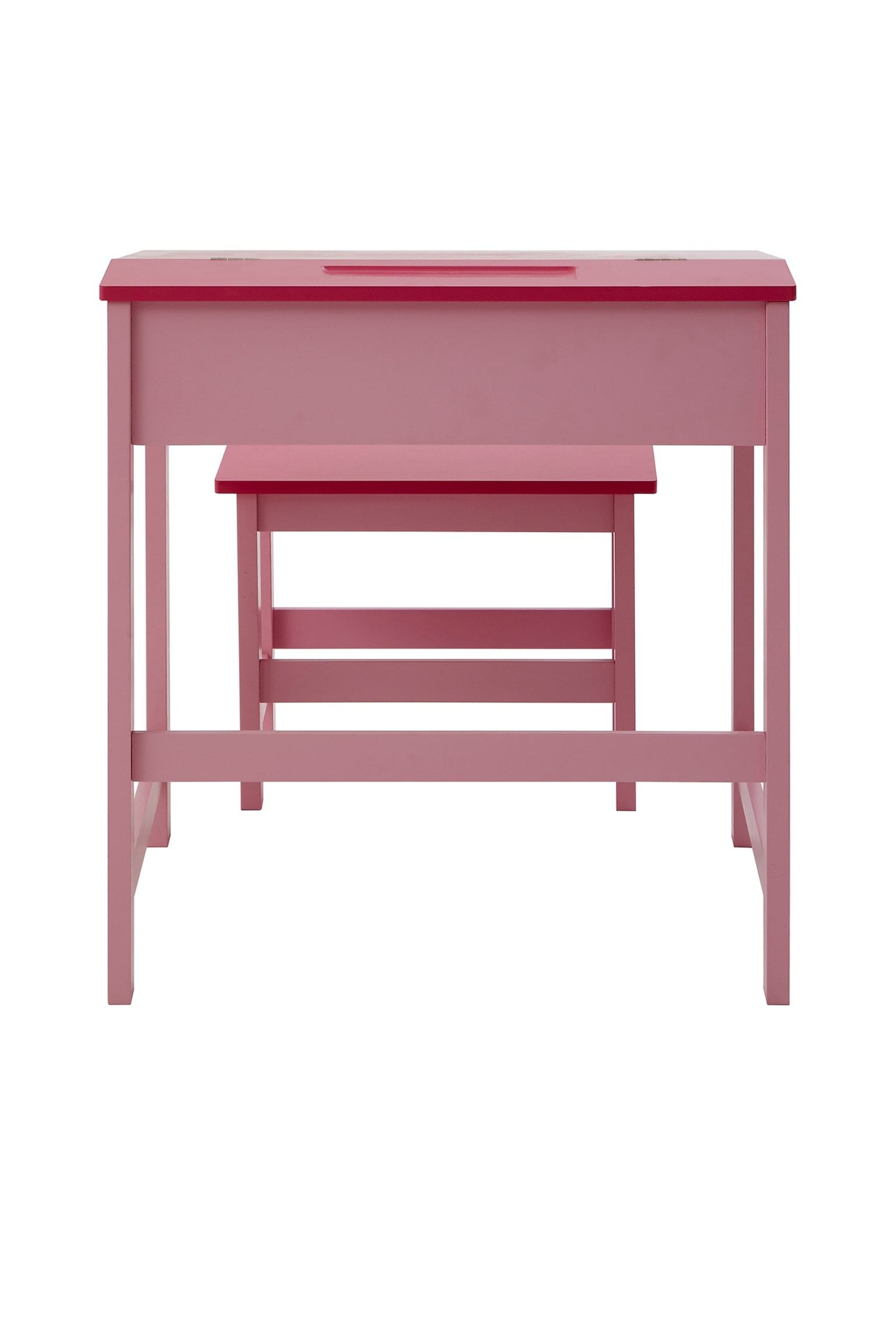 Kids Desk And Stool - Pink/White/Blue - 5