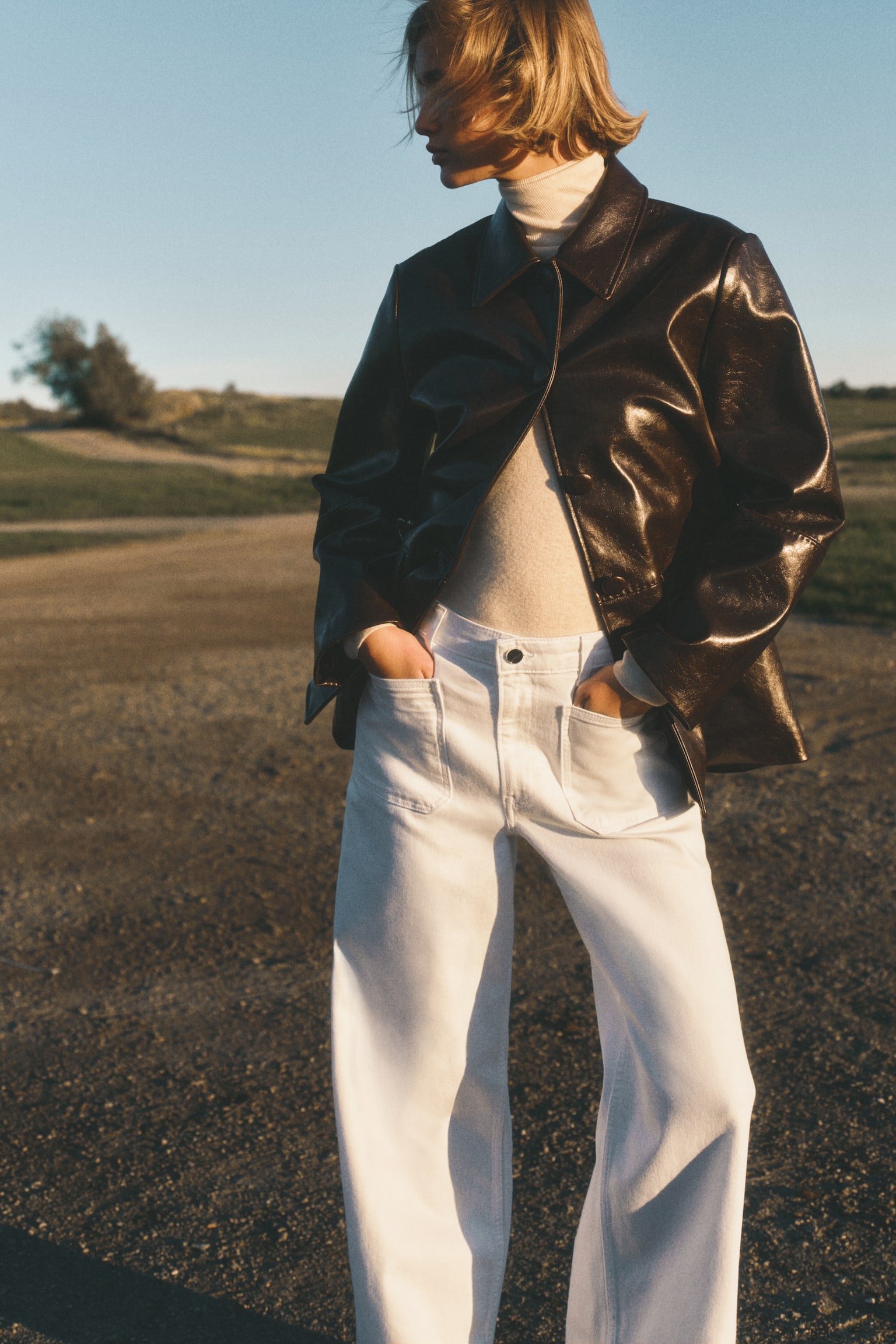 Wide High Jeans - White - 1