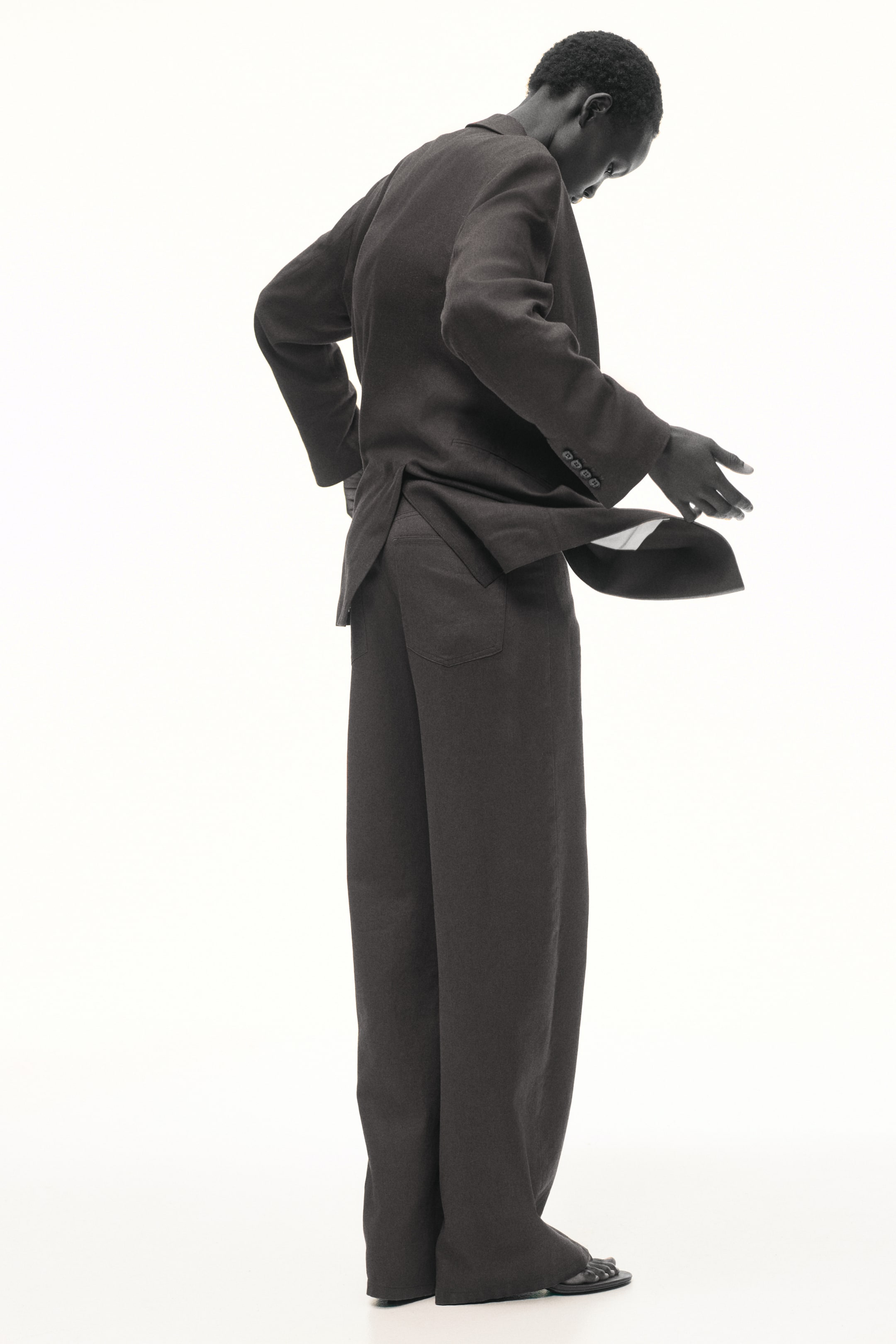 Pantalon en lin mélangé
