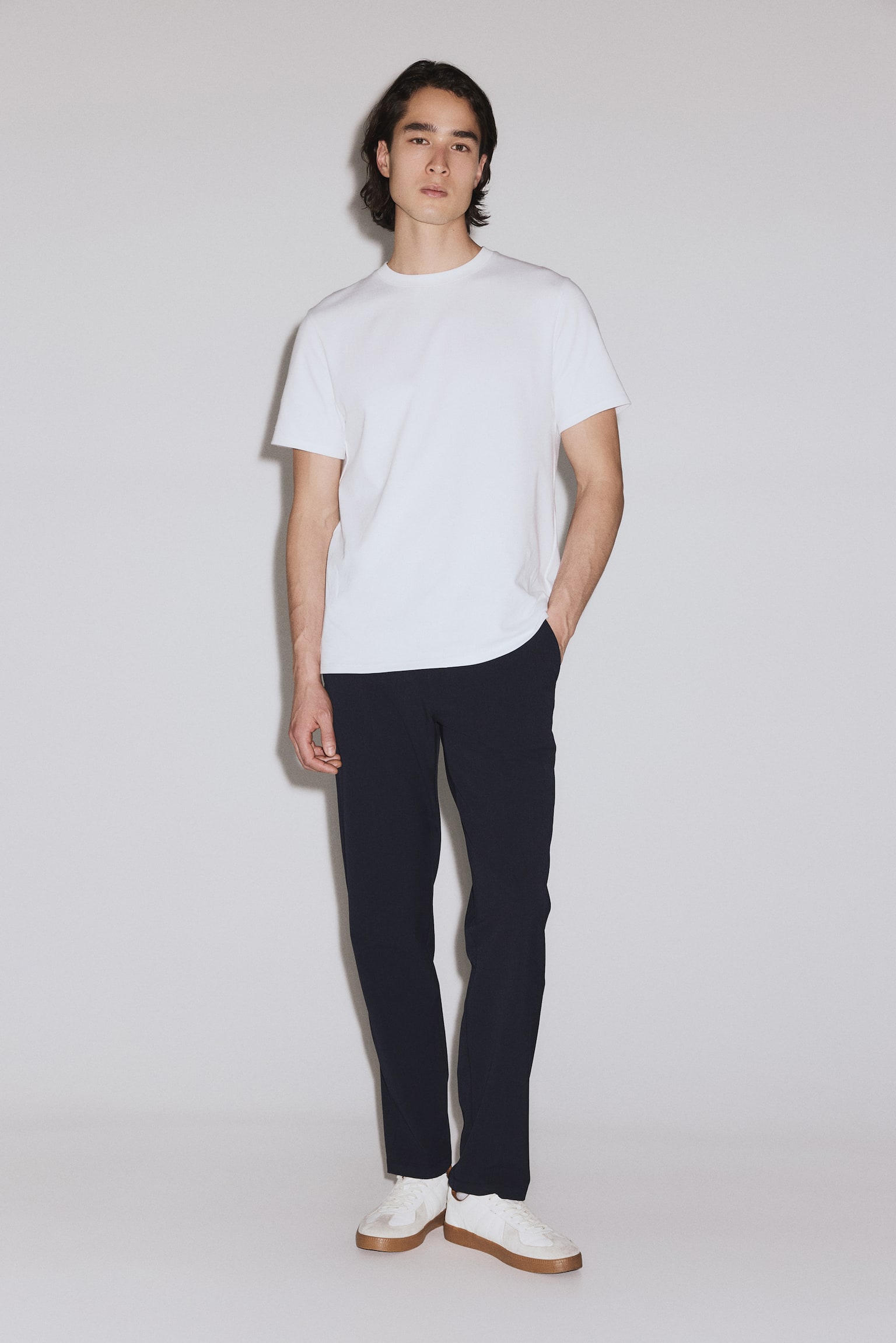 Spodnie chinos Four-way Stretch - Granatowy/Czarny/Ciemnoszary - 4