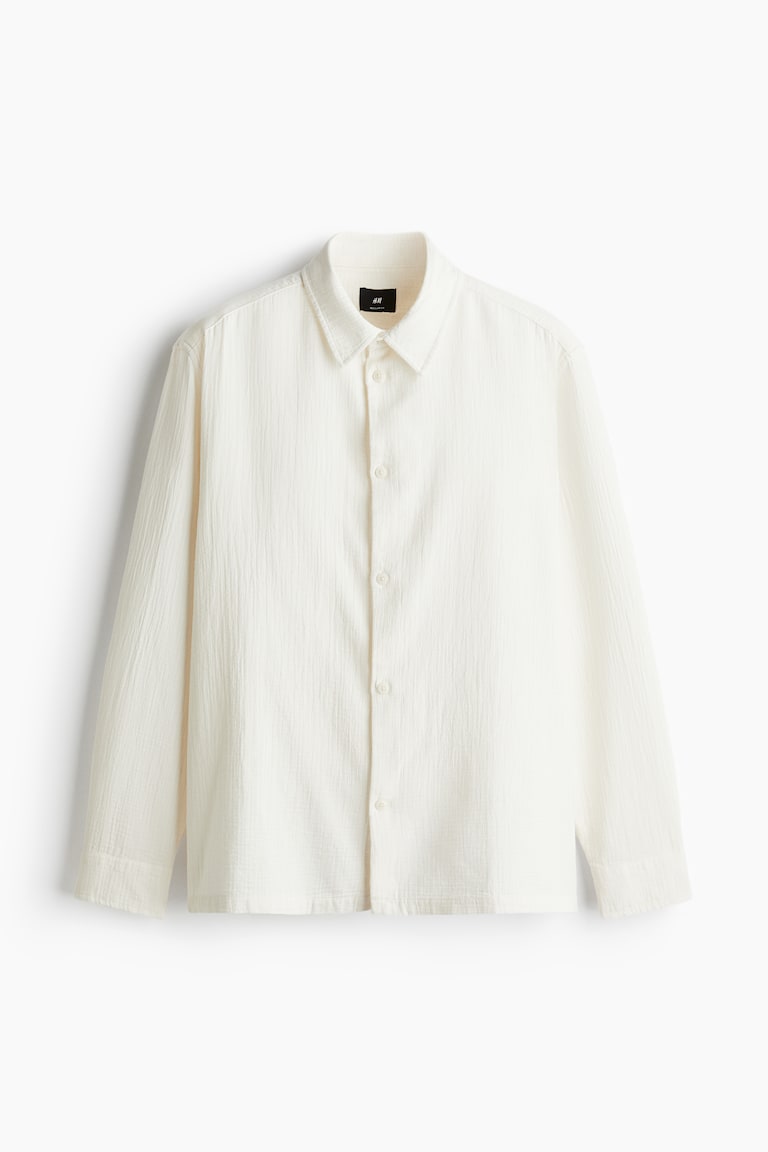 Chemise Violette H&M Femme - Taille 16, Manches Courtes, Coton - Neuf Avec étiquettes