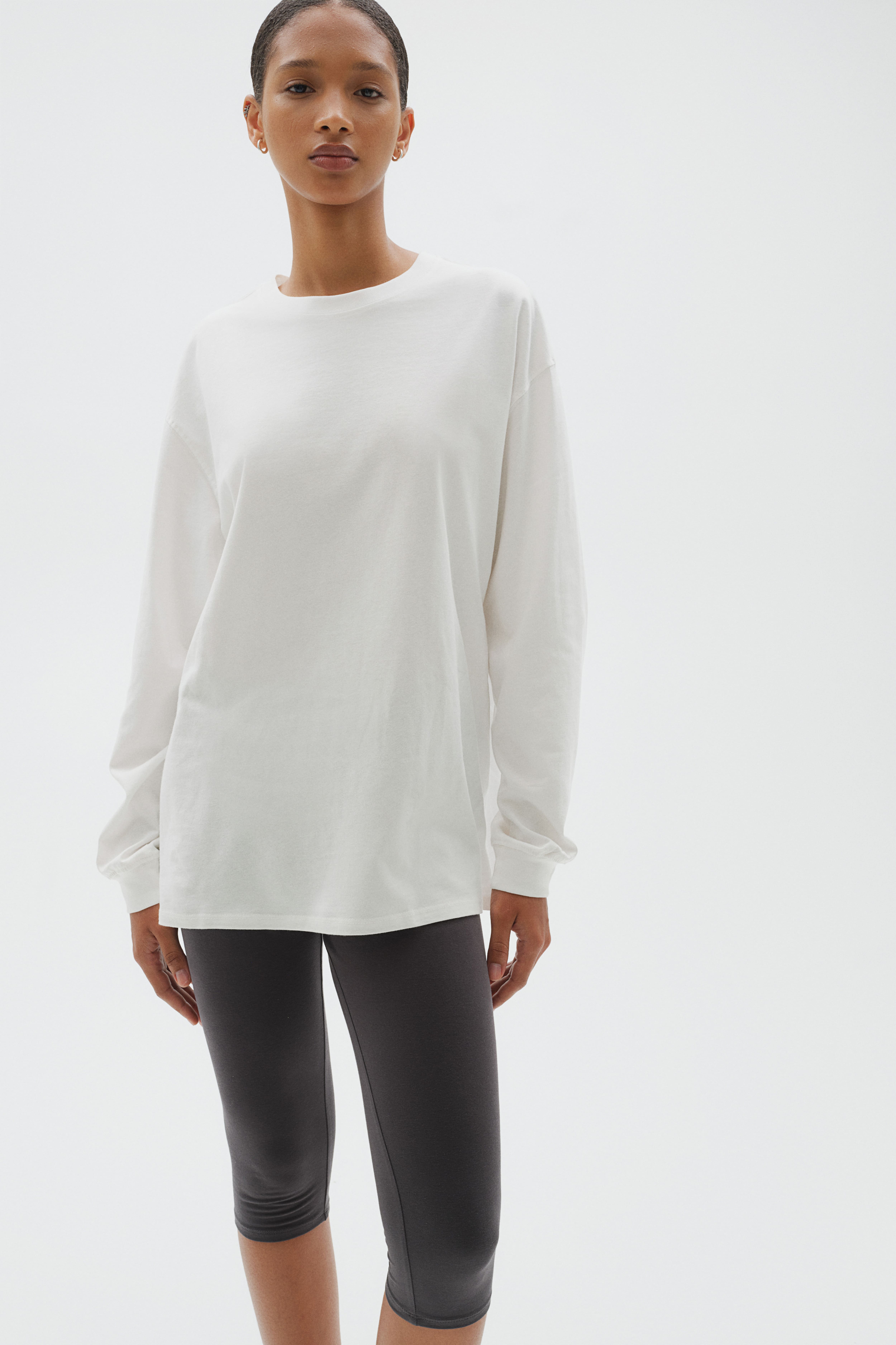 H&m long jersey top best sale