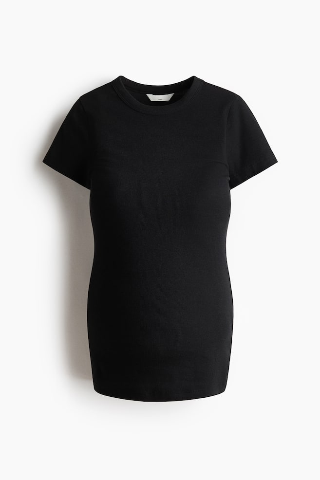 MAMA Ribbed top - Black/White/Light greige/Light pink/Pale yellow - 1
