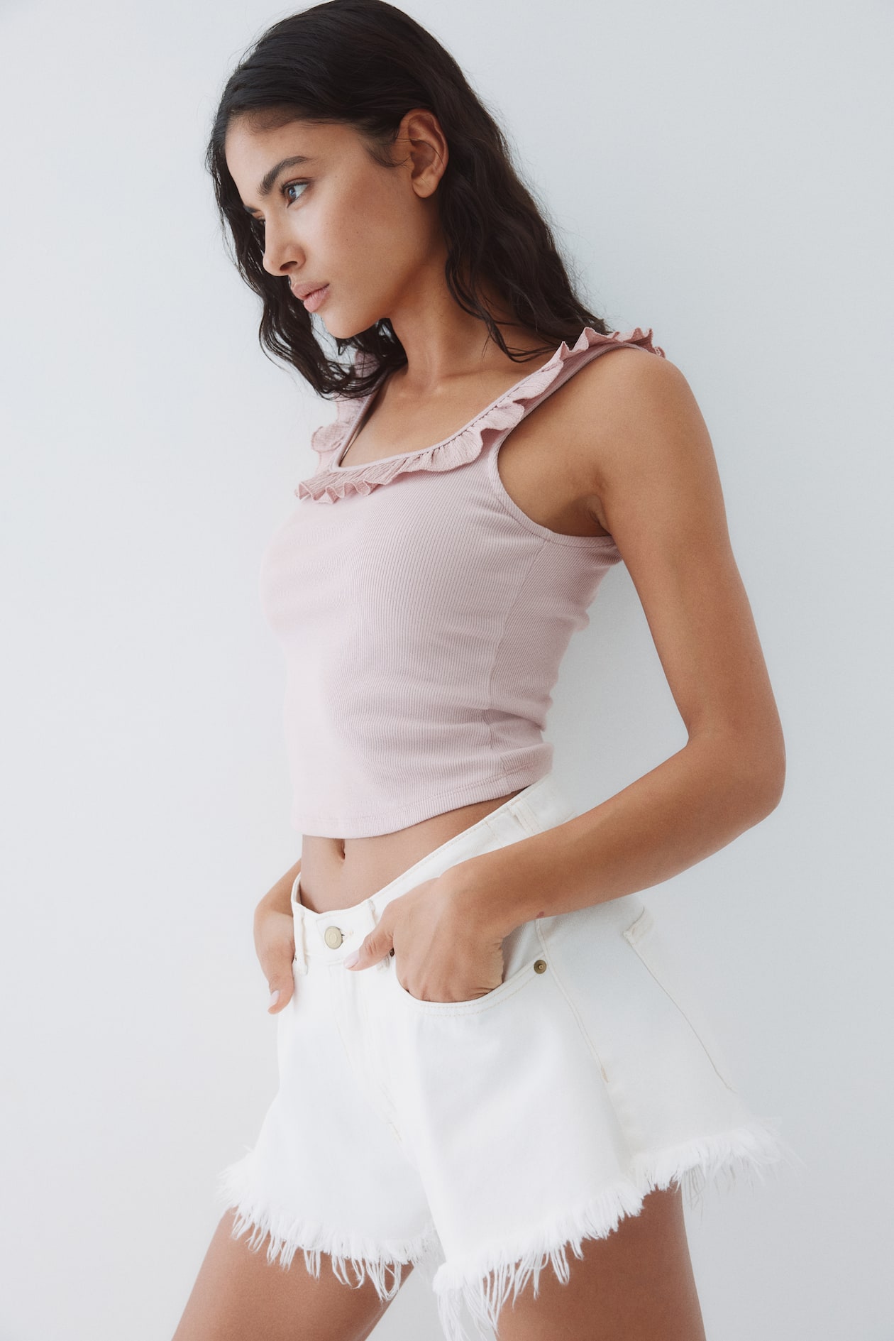 Ruffle-Trimmed Tank Top - image 4