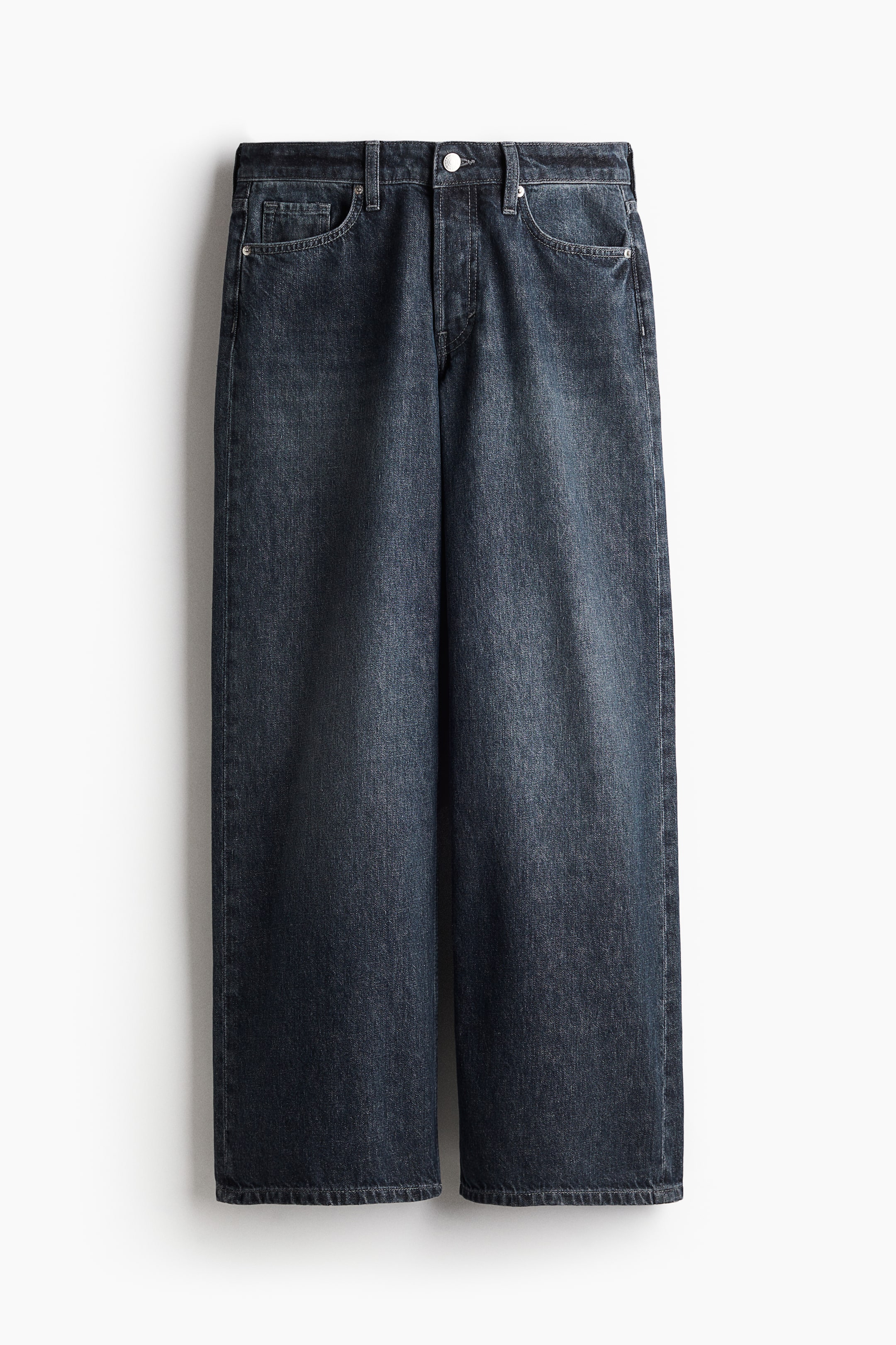 Baggy Wide Low Jeans - Dark denim blue - Ladies | H&M GB 6